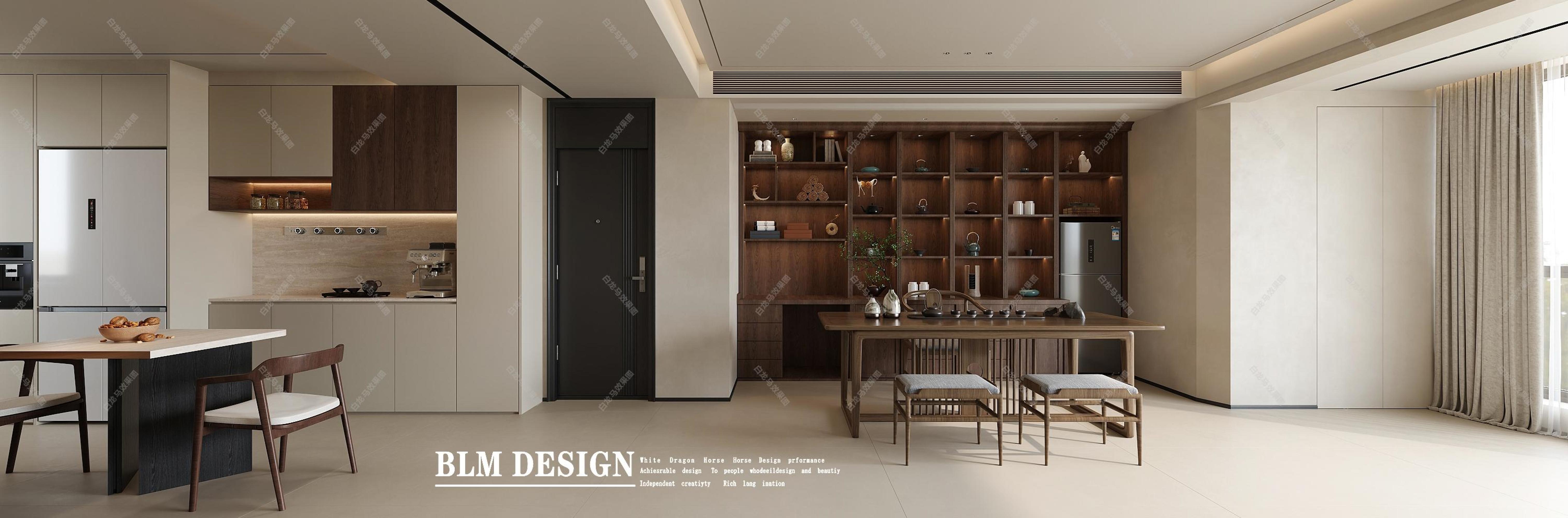 现代——白龙马效果图[ID: 115557379]_建e效果图
