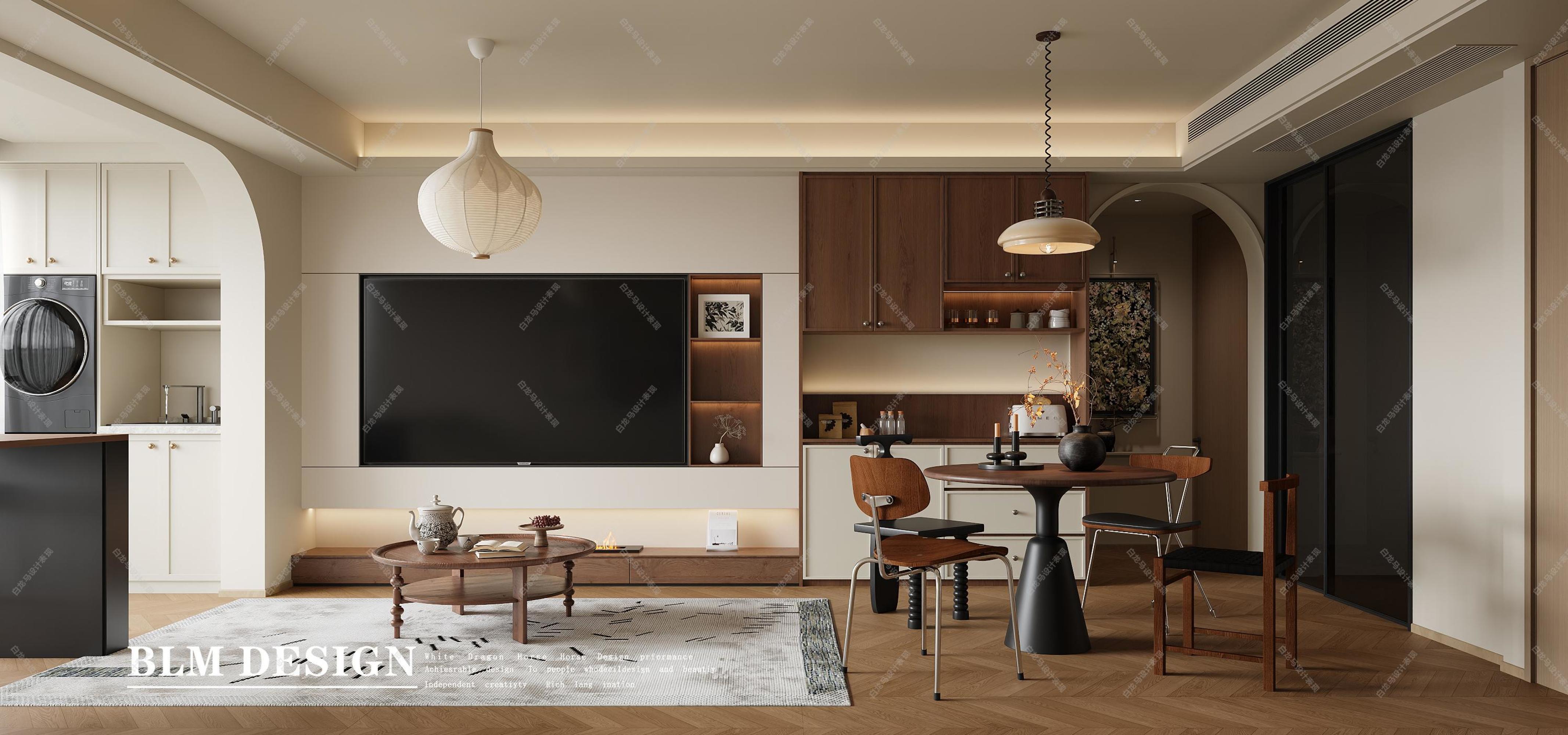 中古风客餐厅——白龙马效果图[ID: 115492013]_建e效果图
