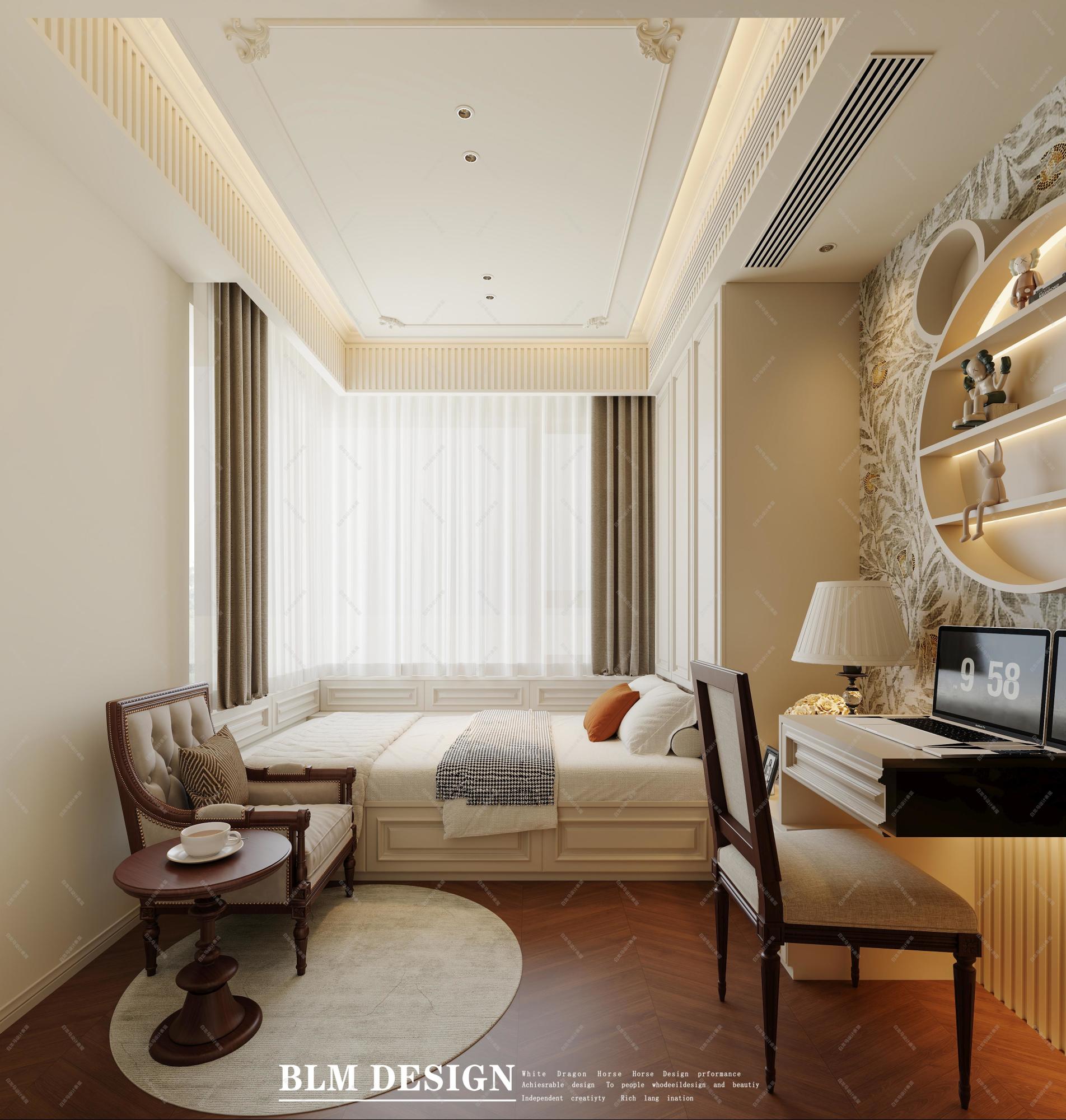 法式客餐厅——白龙马效果图[ID: 115491903]_建e效果图