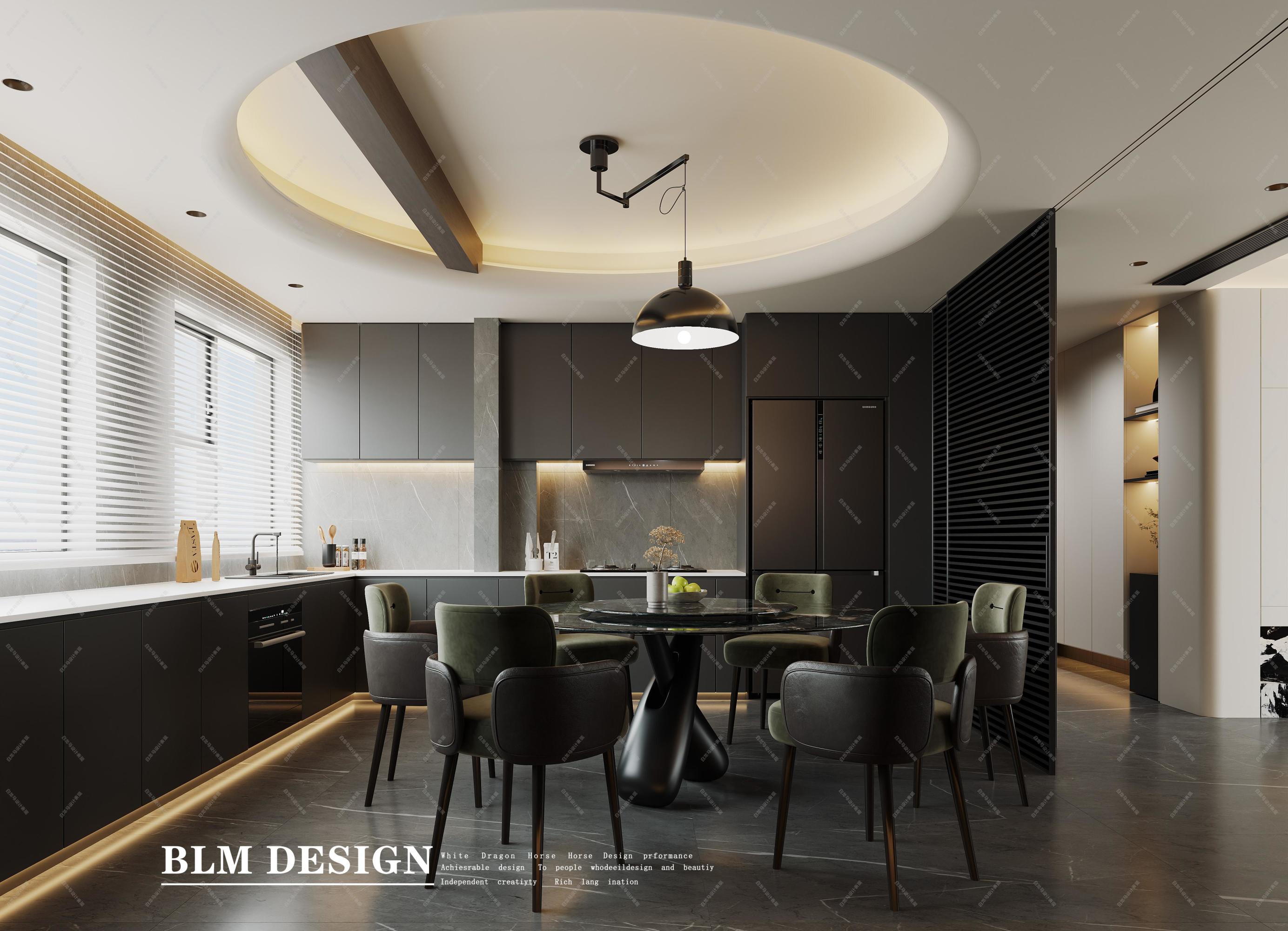 意式轻奢——白龙马效果图[ID: 115491841]_建e效果图