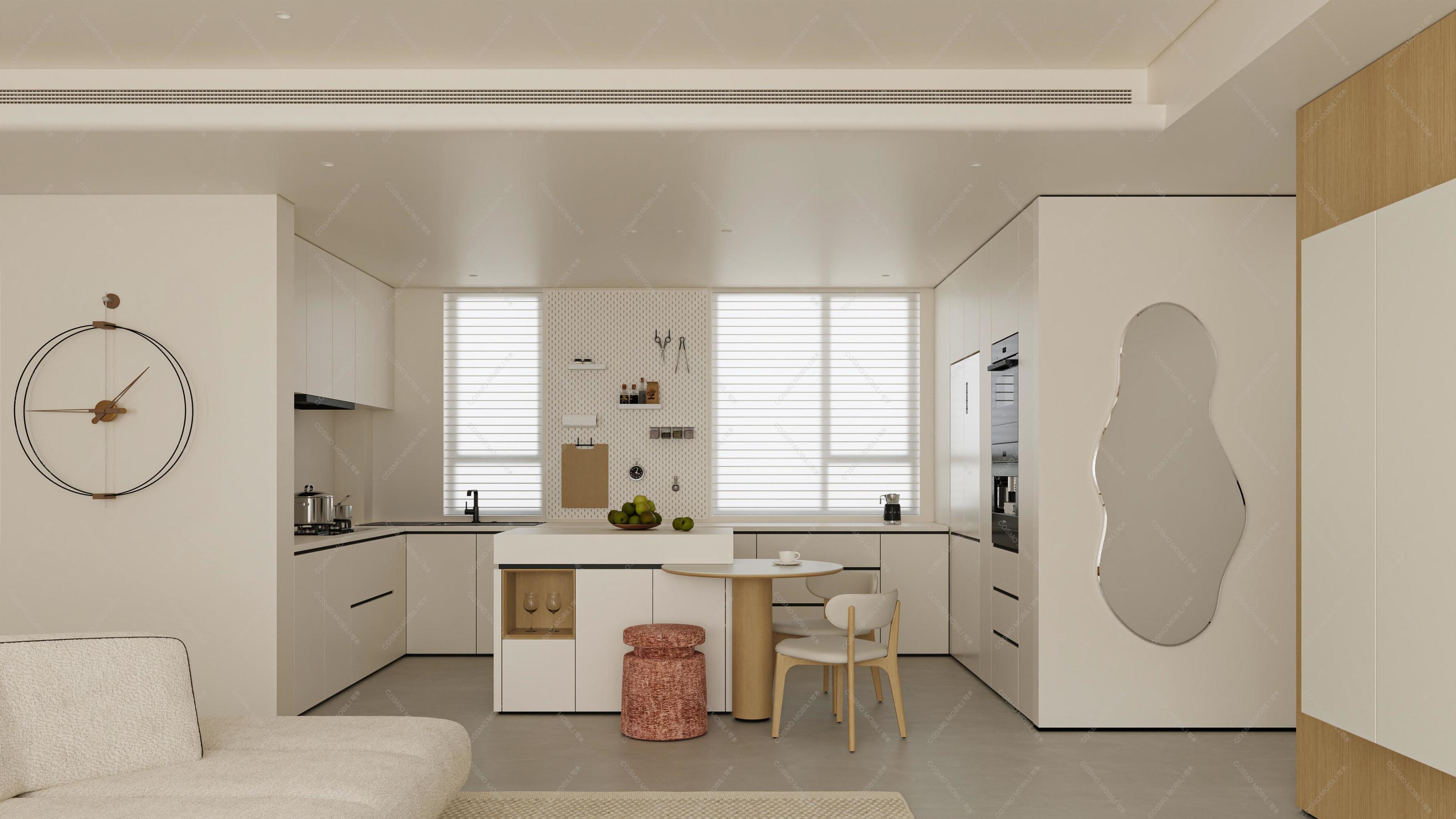 COSMO MOBILI｜现代极简客餐厅｜原木风客餐厅[ID: 116212951]_建e效果图