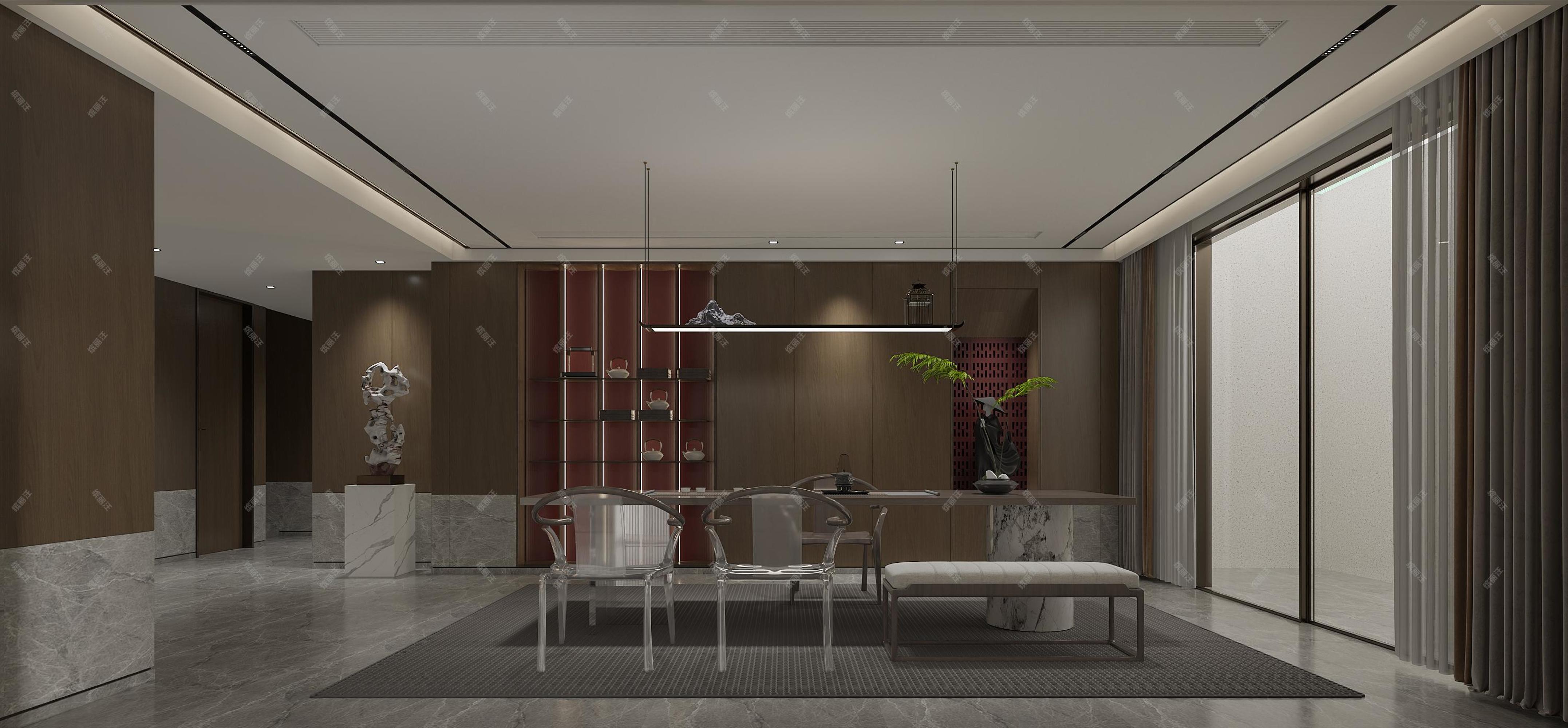 新中式别墅[ID: 116147245]_建e效果图