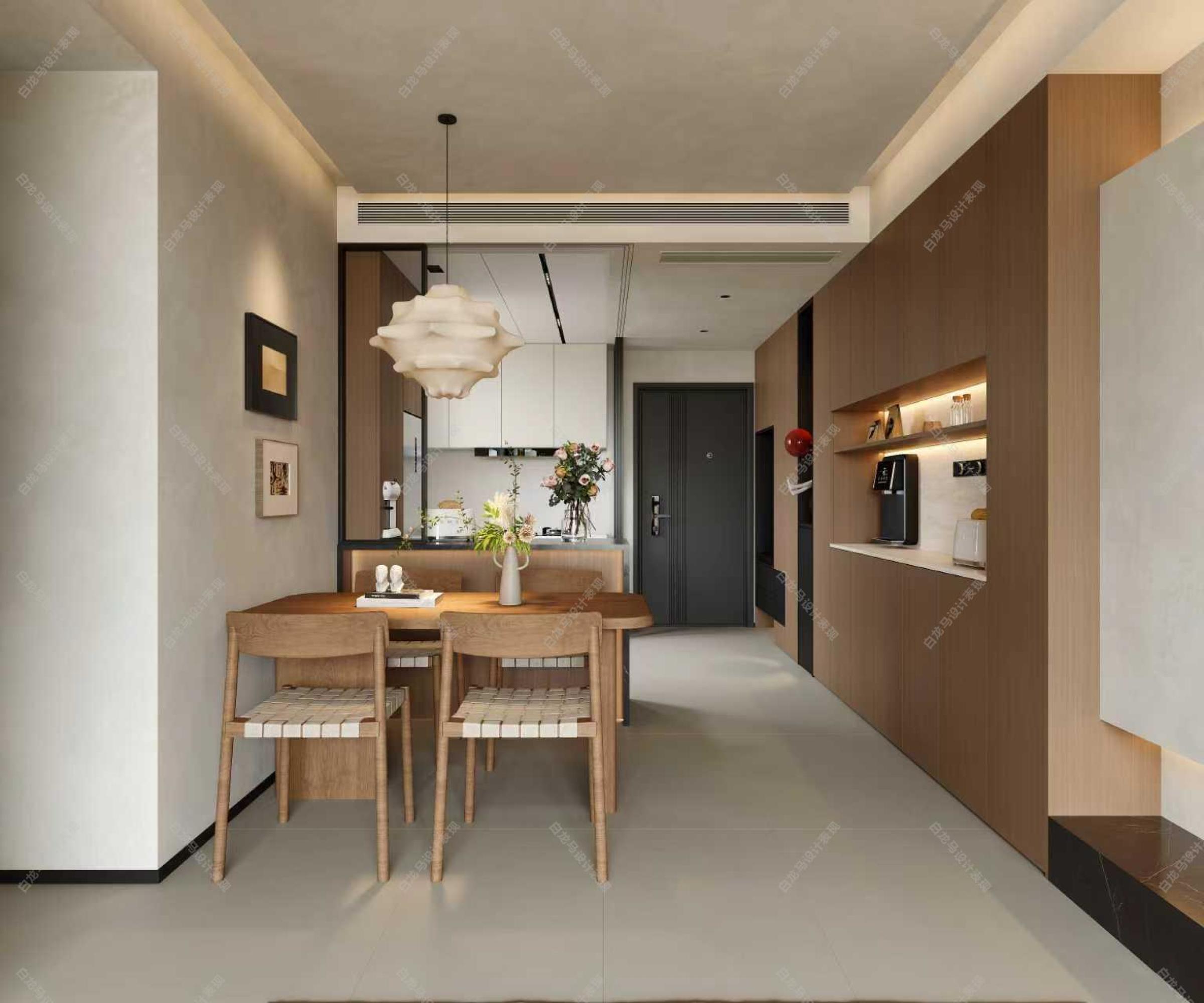 现代中古——白龙马效果图[ID: 116343864]_建e效果图