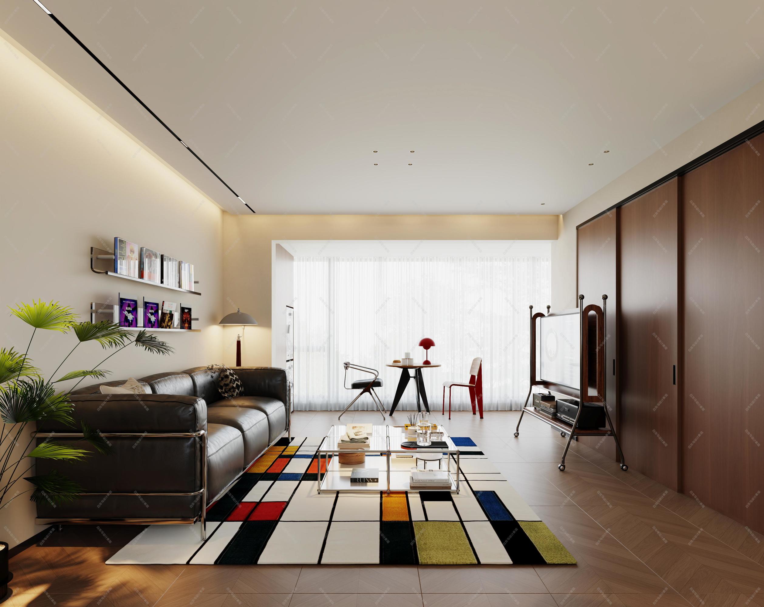 现代中古——白龙马效果图[ID: 116344043]_建e效果图
