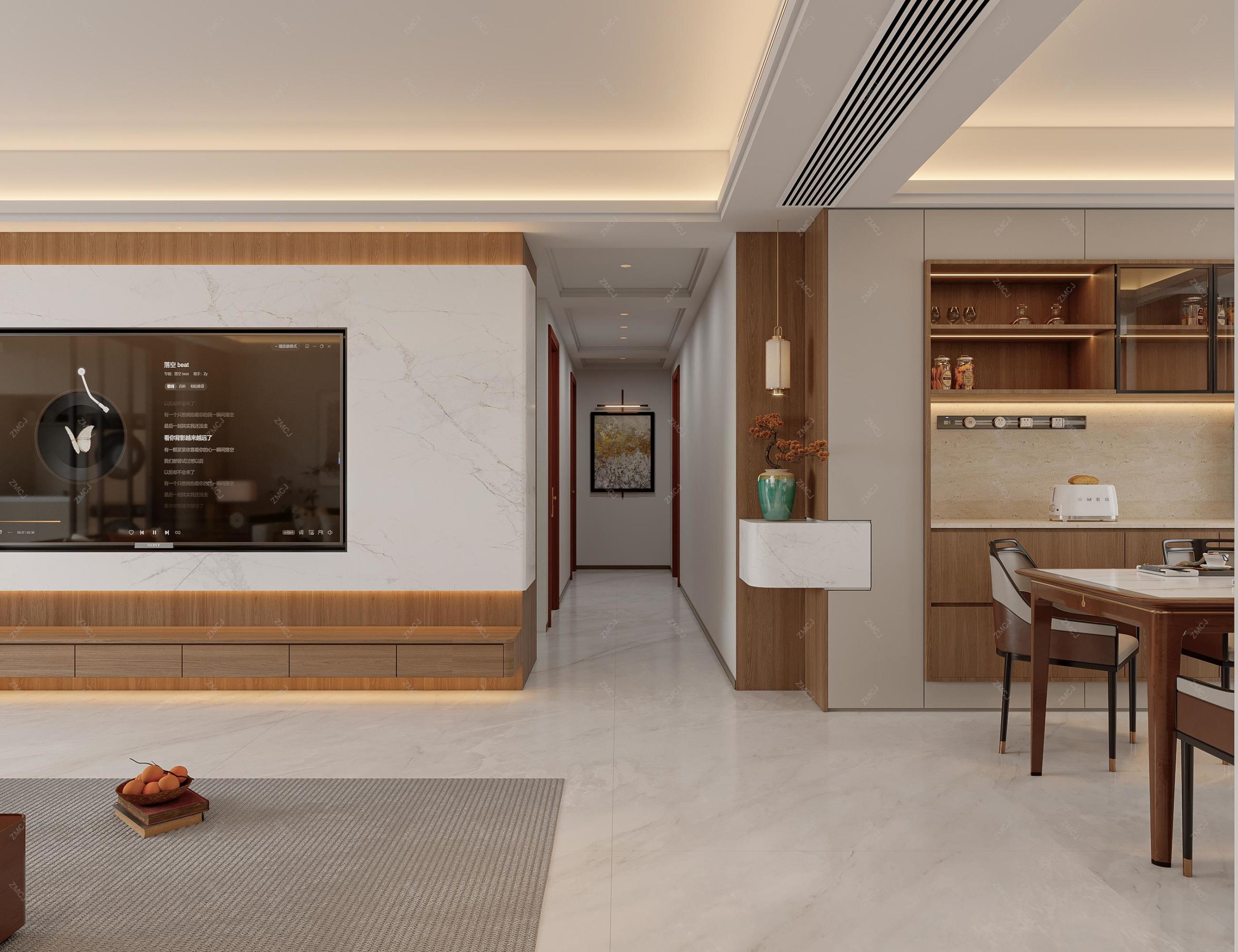 现代新中式—择木创建新晨效果图[ID: 116343899]_建e效果图