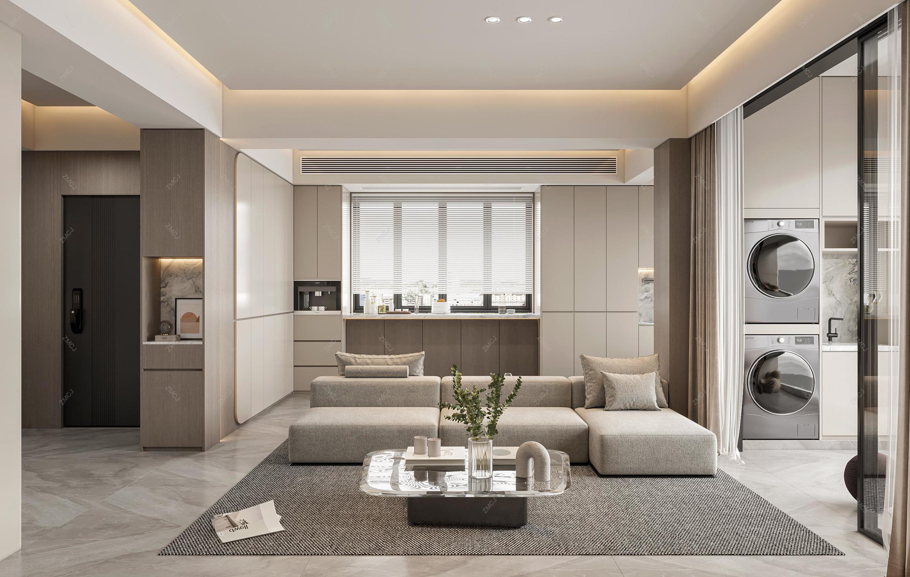 现代极简客餐厅—择木创建新晨效果图[ID: 116343866]_建e效果图