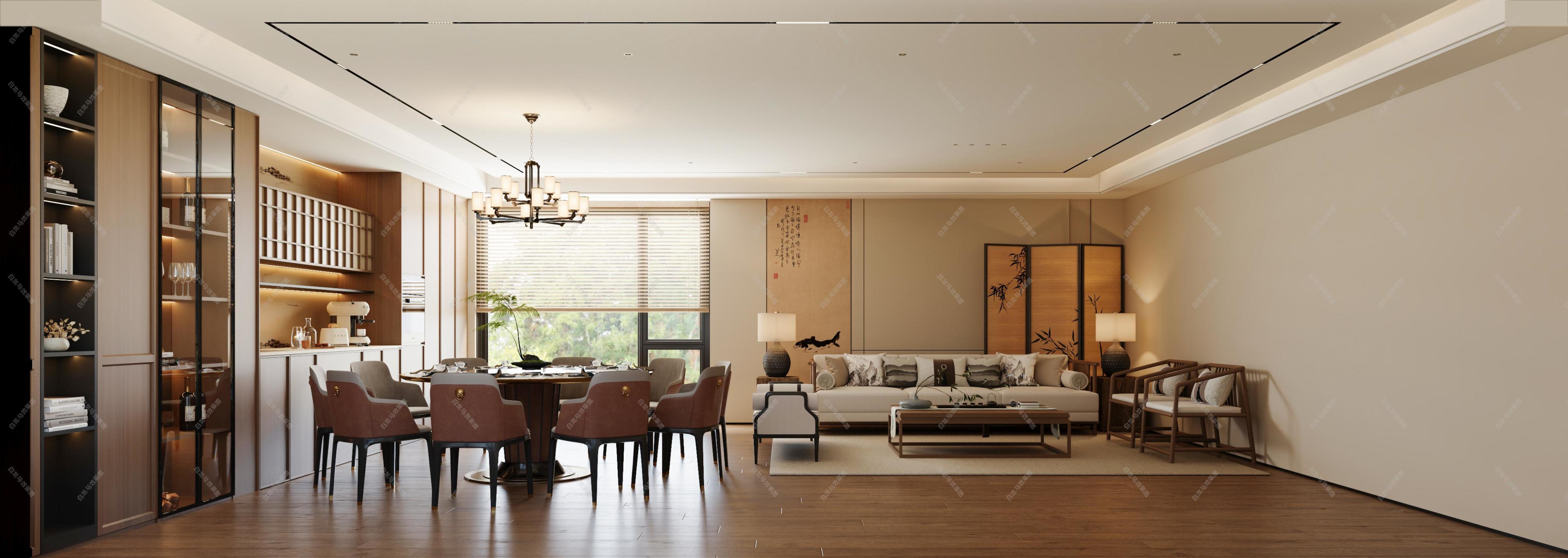 现代——白龙马效果图[ID: 116344029]_建e效果图