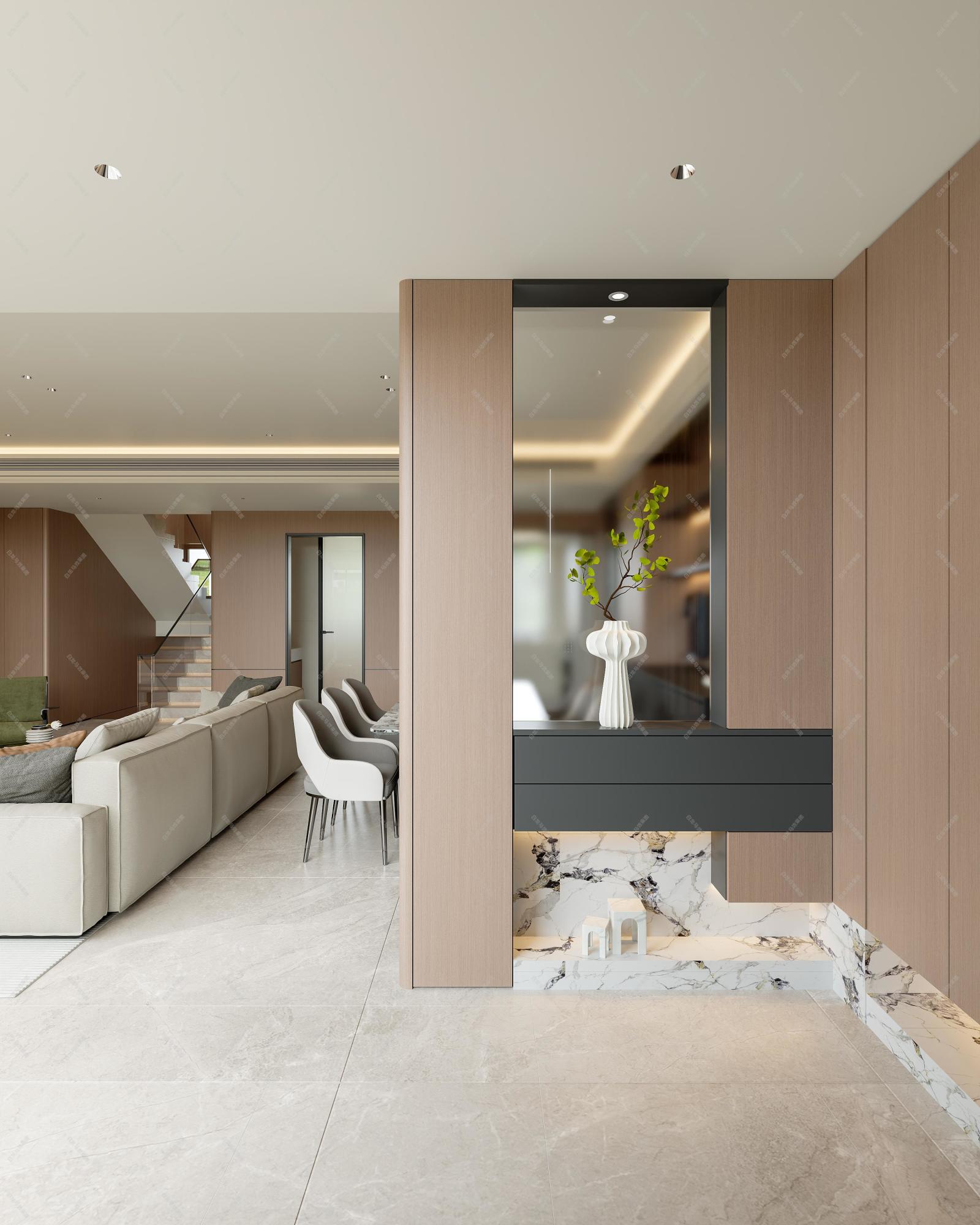 现代——白龙马效果图[ID: 116344029]_建e效果图