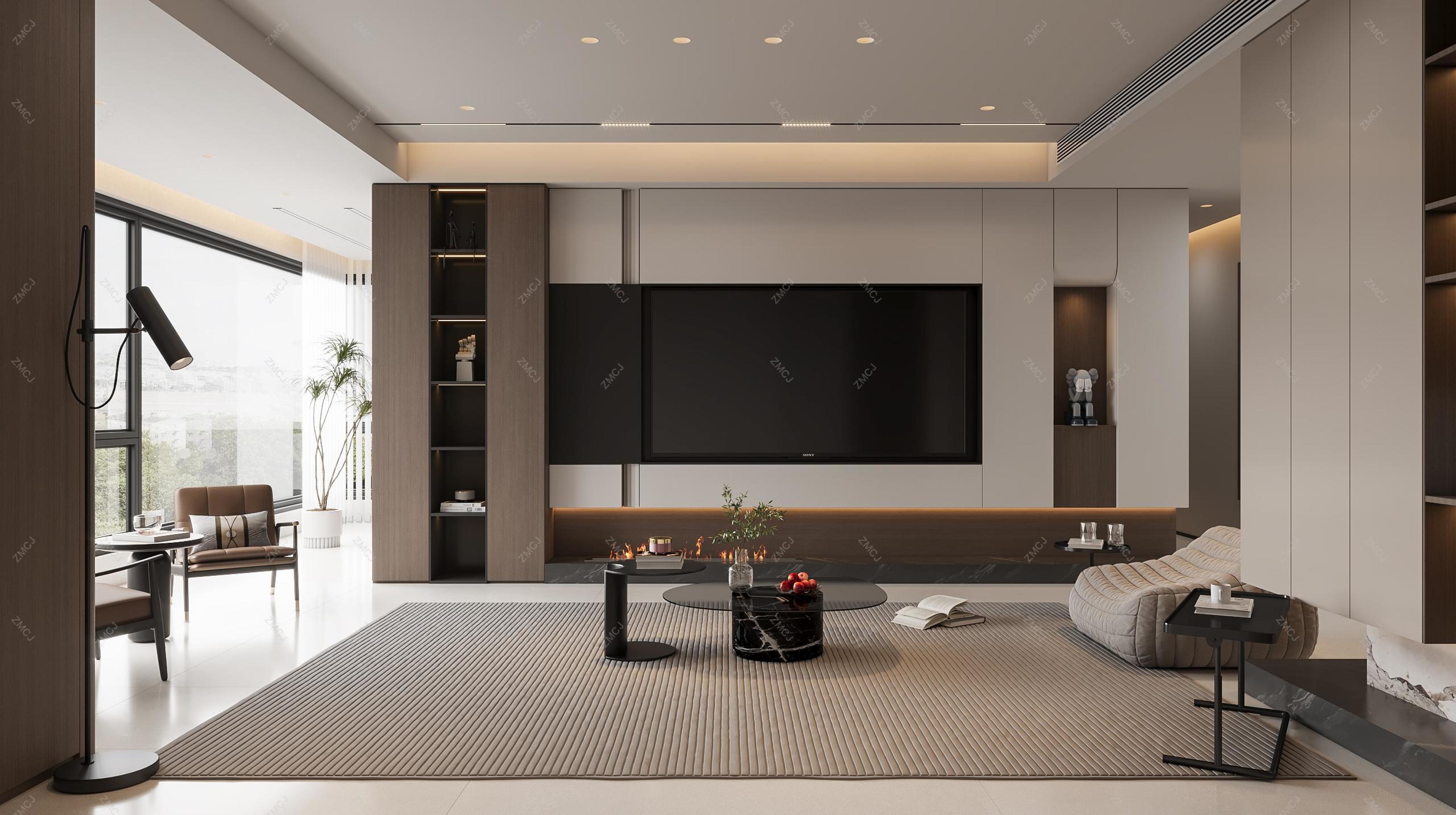 意式极简客餐厅—择木创建新晨效果图[ID: 116343852]_建e效果图