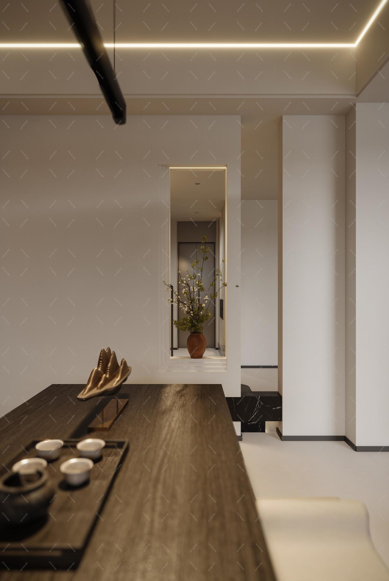 意式轻奢——白龙马设计表现[ID: 116344033]_建e效果图