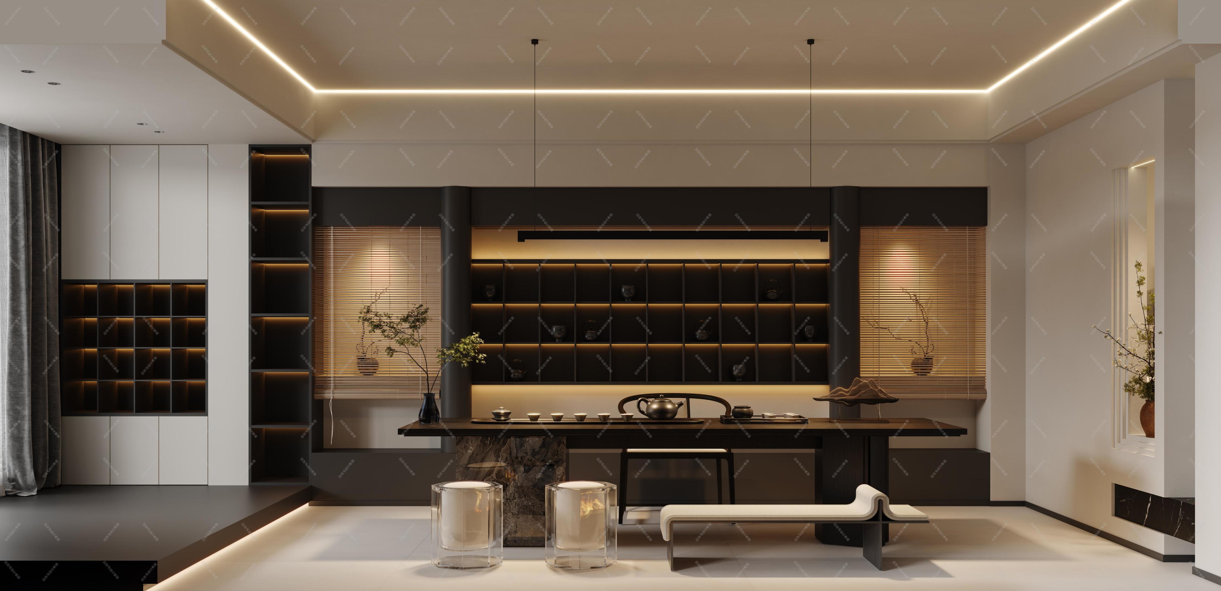 意式轻奢——白龙马设计表现[ID: 116344033]_建e效果图