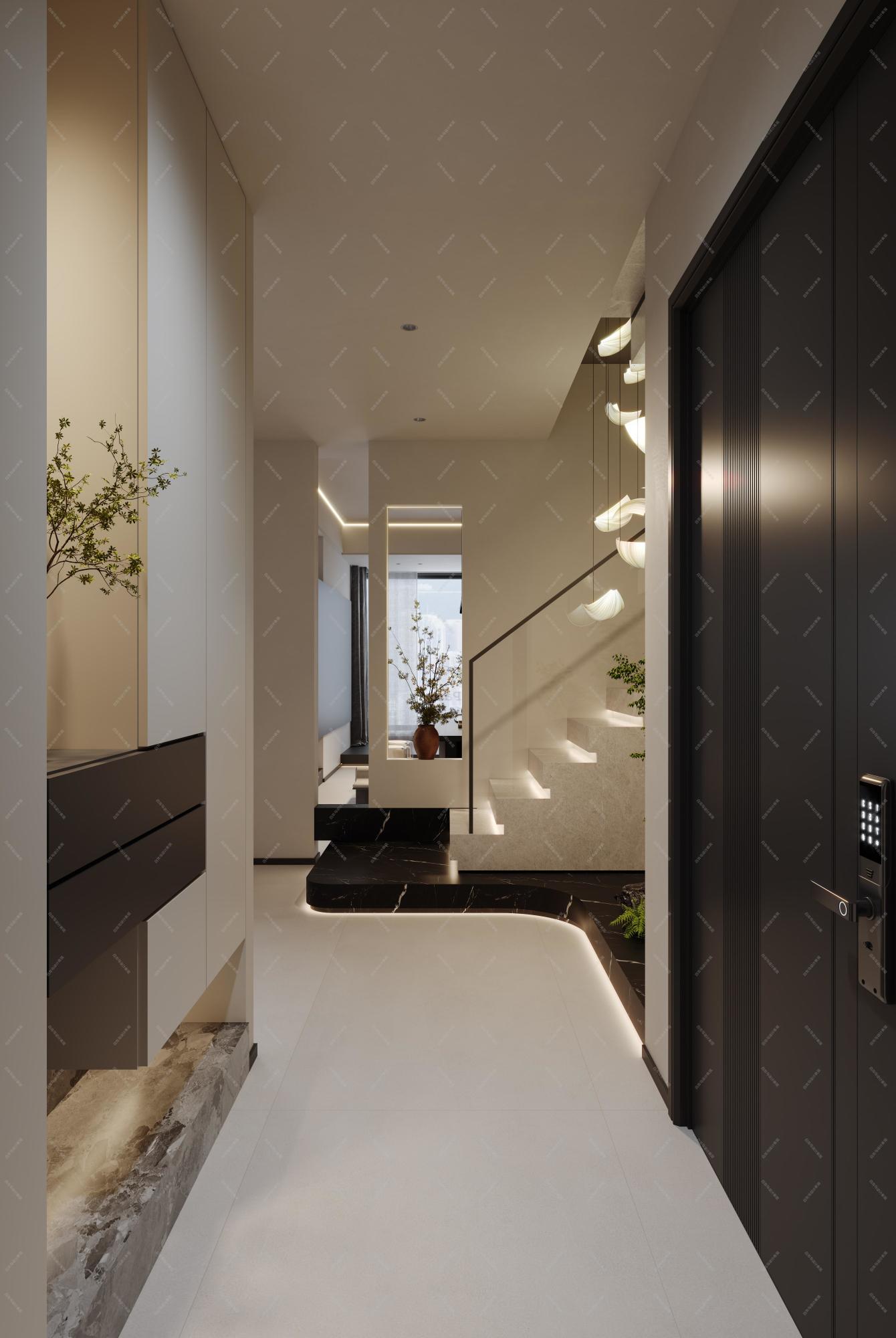 意式轻奢——白龙马设计表现[ID: 116344033]_建e效果图