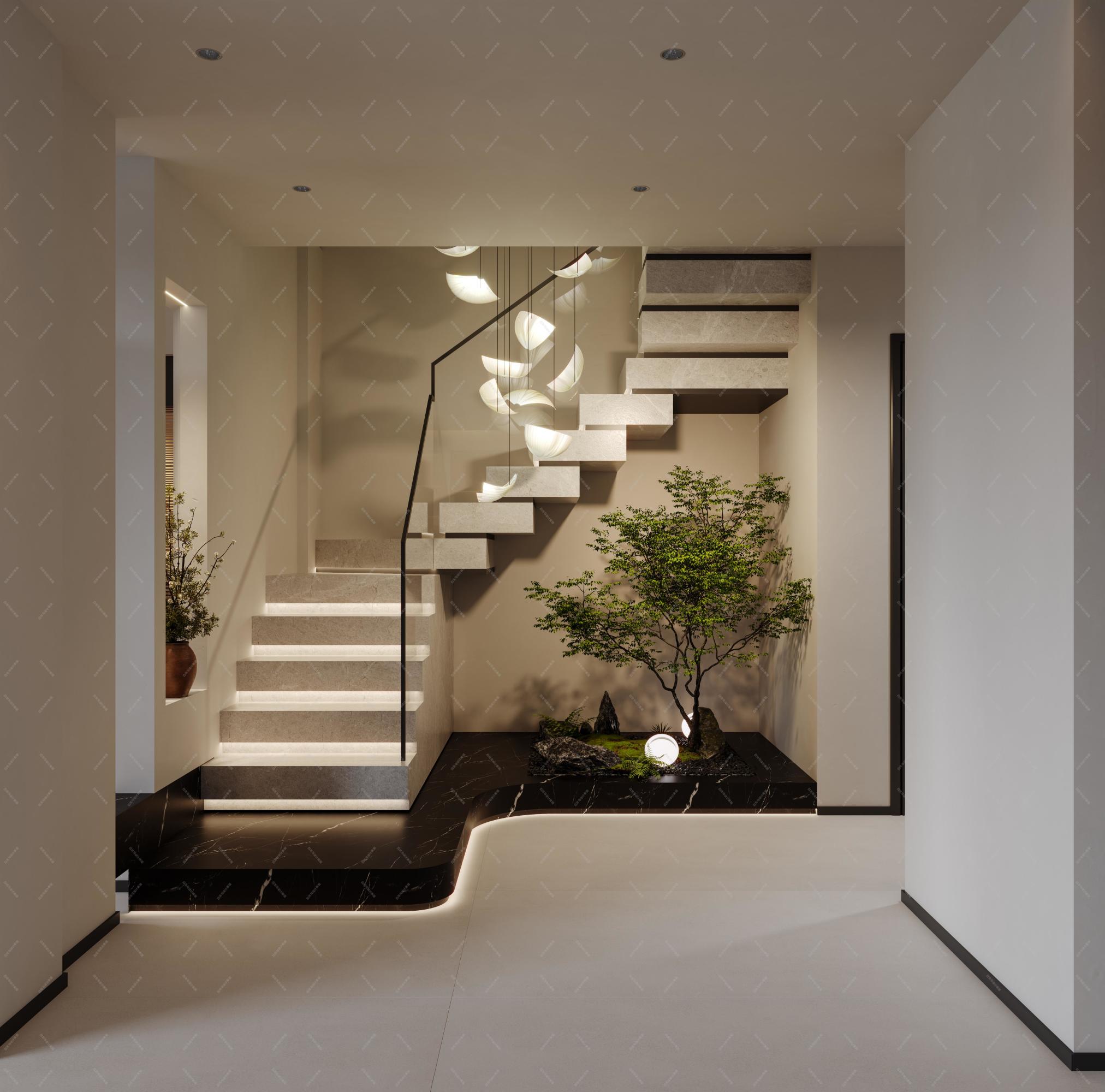 意式轻奢——白龙马设计表现[ID: 116344033]_建e效果图