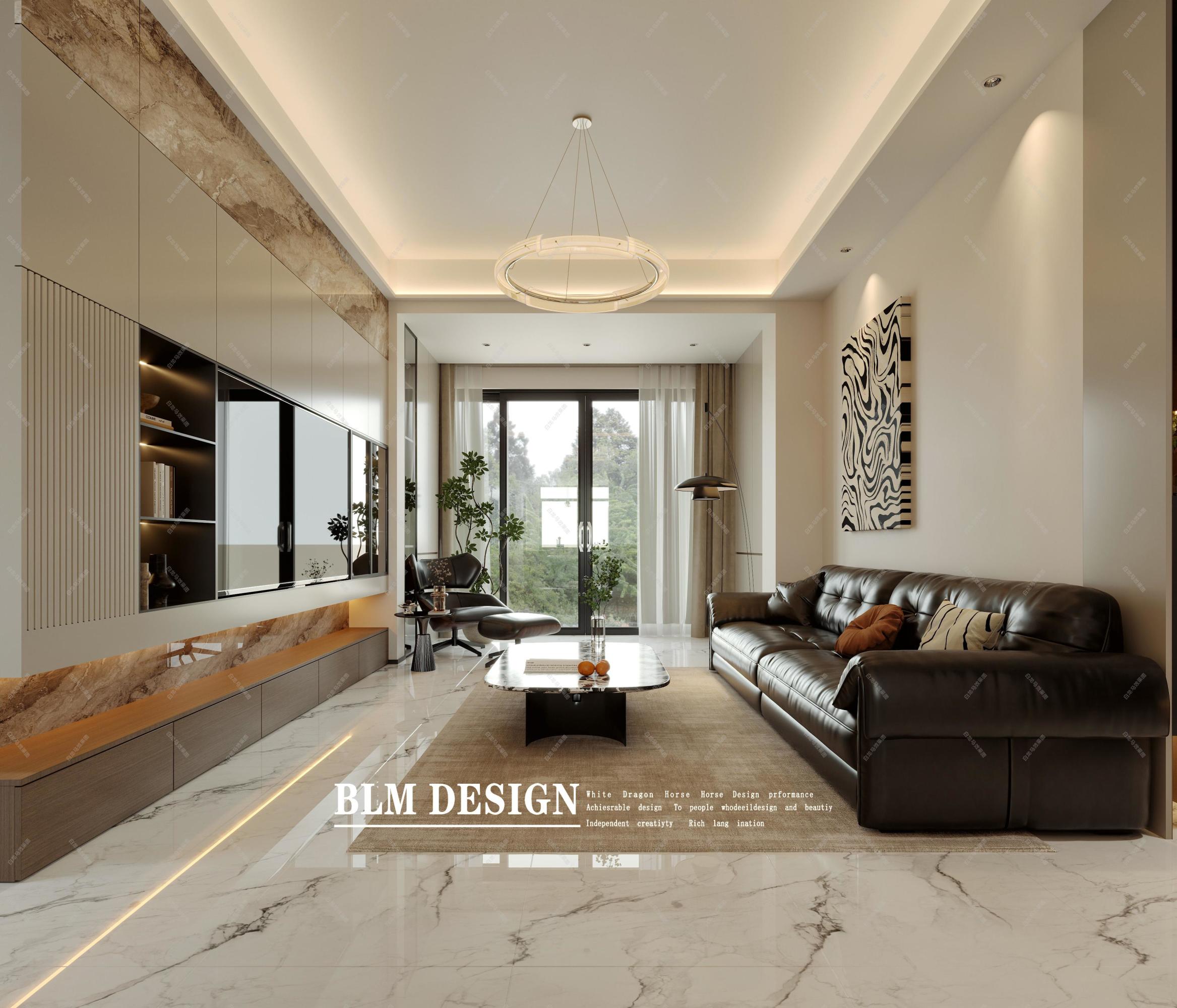 意式轻奢——白龙马效果图[ID: 116278316]_建e效果图