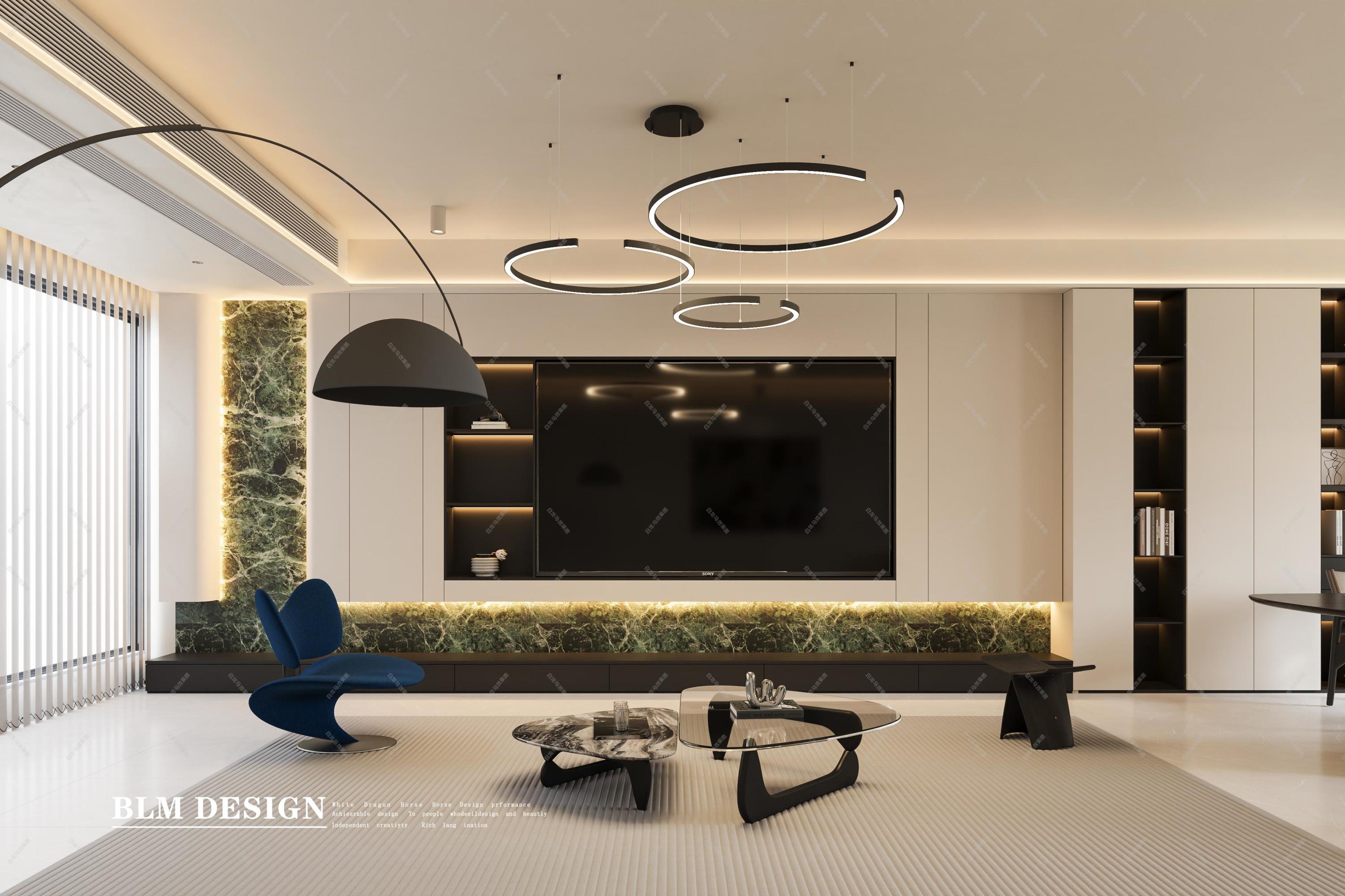 现代简约——白龙马效果图[ID: 116278287]_建e效果图