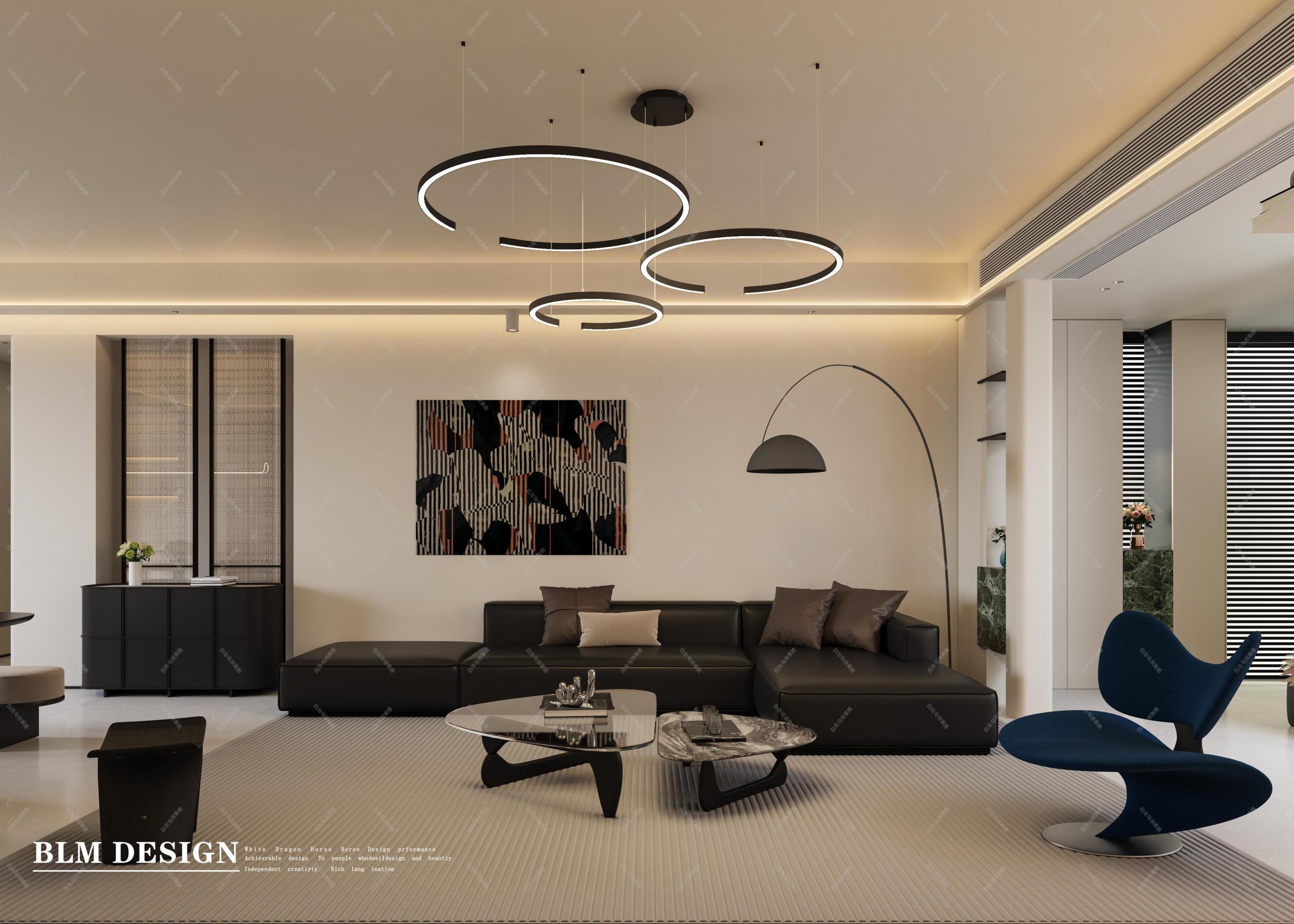 现代简约——白龙马效果图[ID: 116278287]_建e效果图