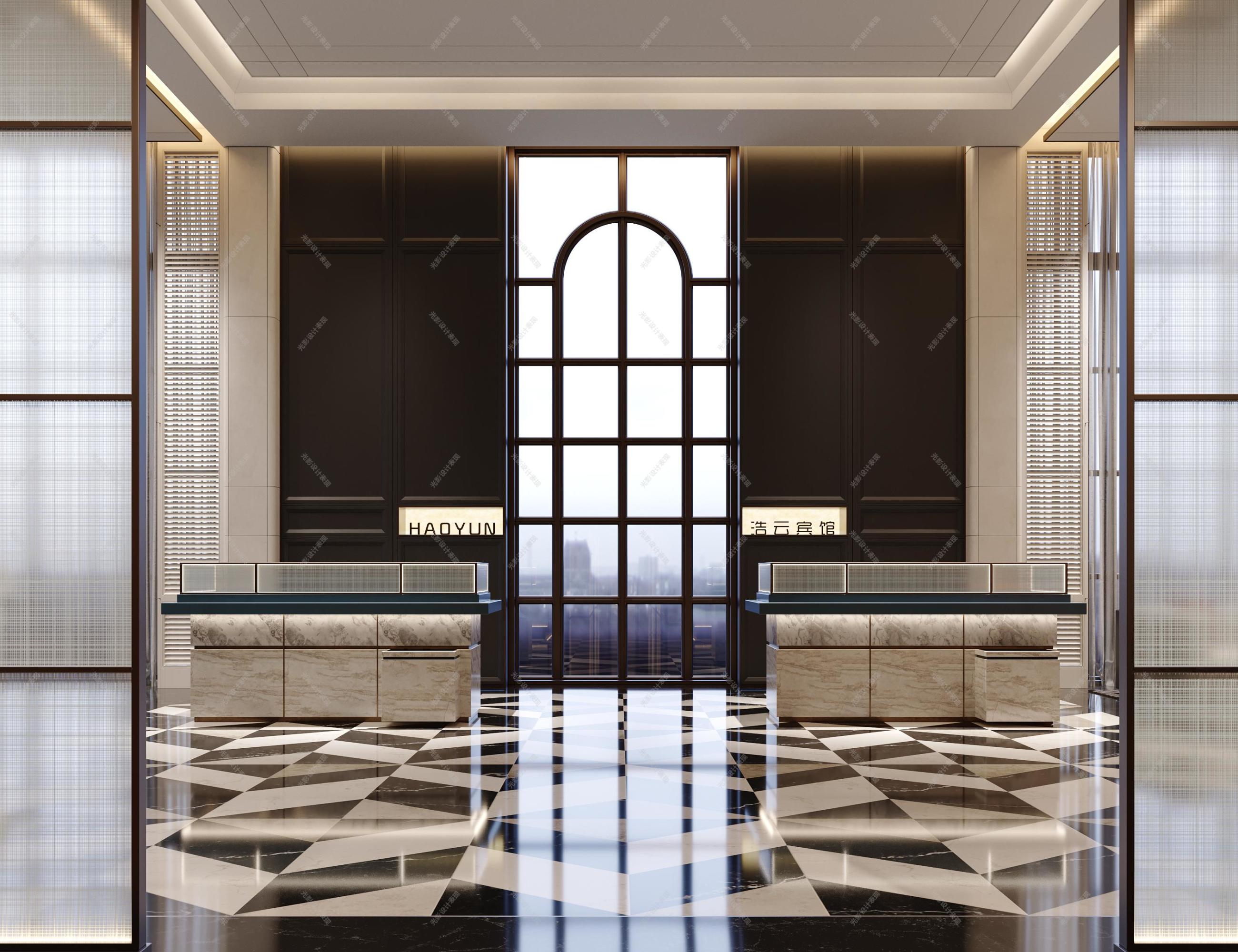 酒店空间设计|打造极致奢华与舒适体验[ID: 115950755]_建e效果图
