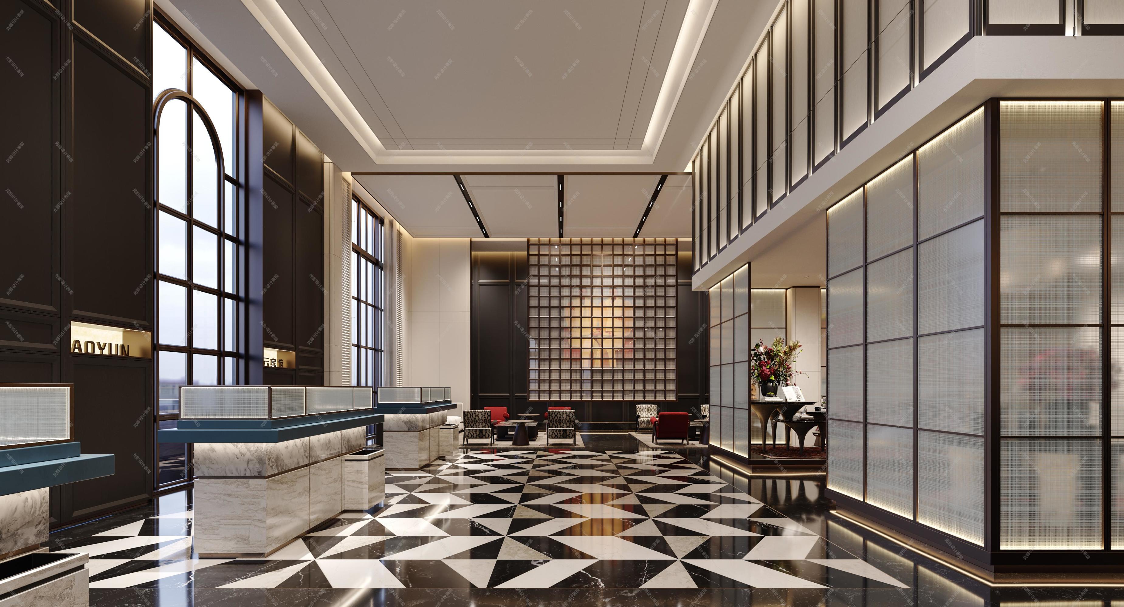 酒店空间设计|打造极致奢华与舒适体验[ID: 115950755]_建e效果图