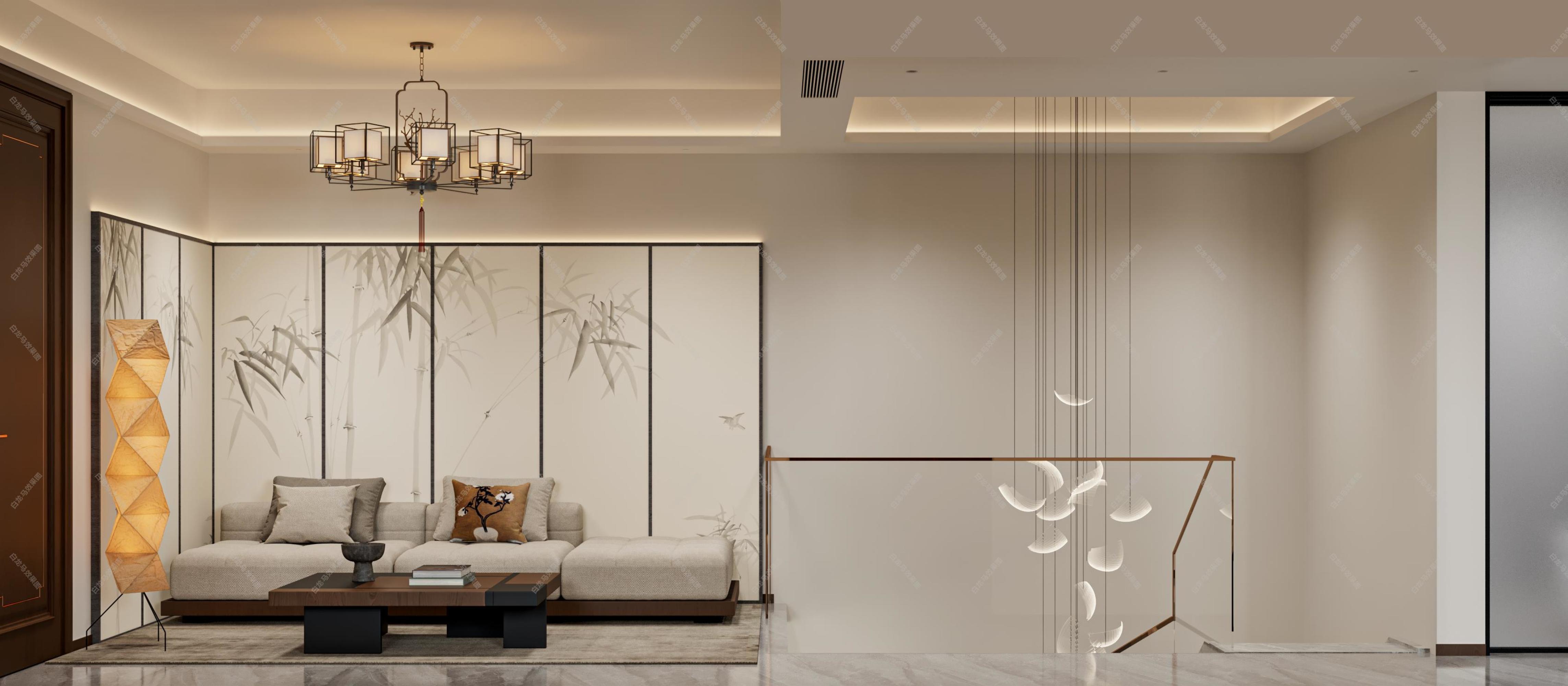 白龙马效果图——中式[ID: 115885119]_建e效果图