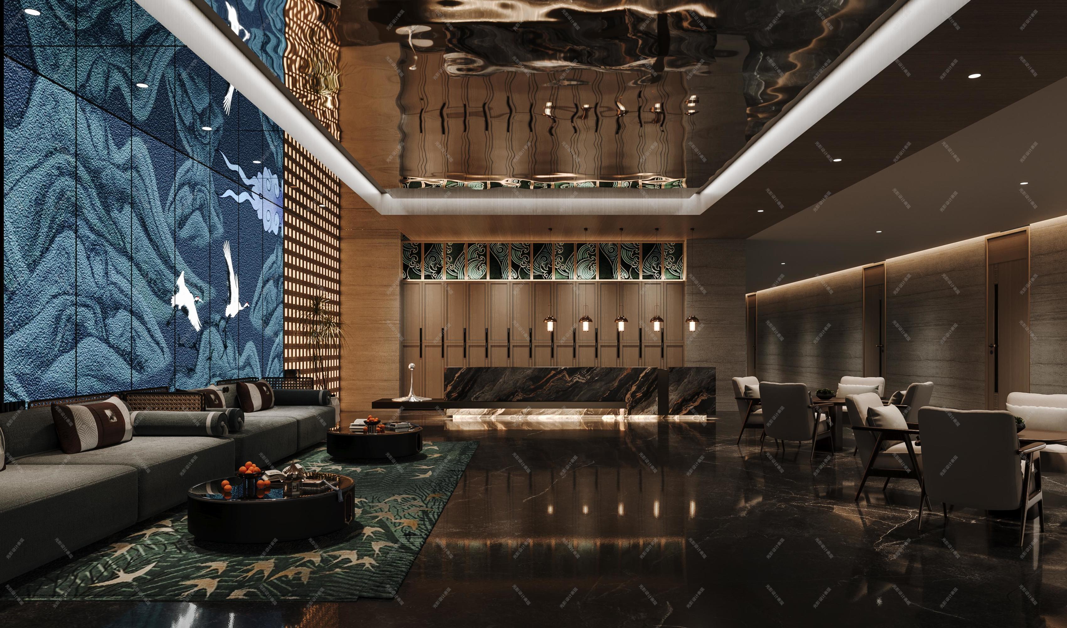 会所茶室[ID: 116081818]_建e效果图