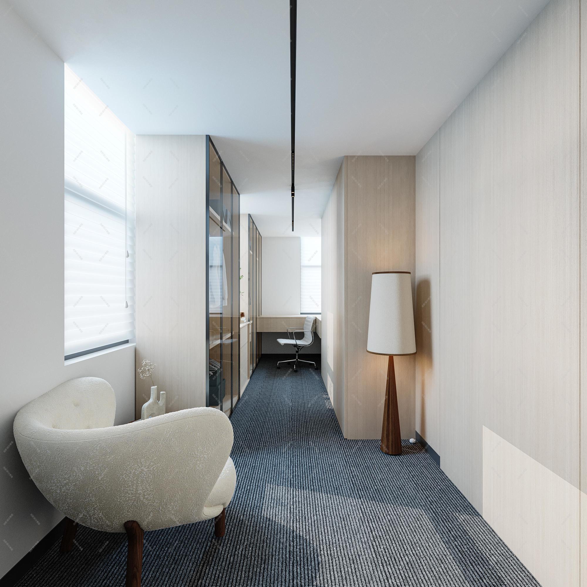 现代办公室[ID: 116081802]_建e效果图