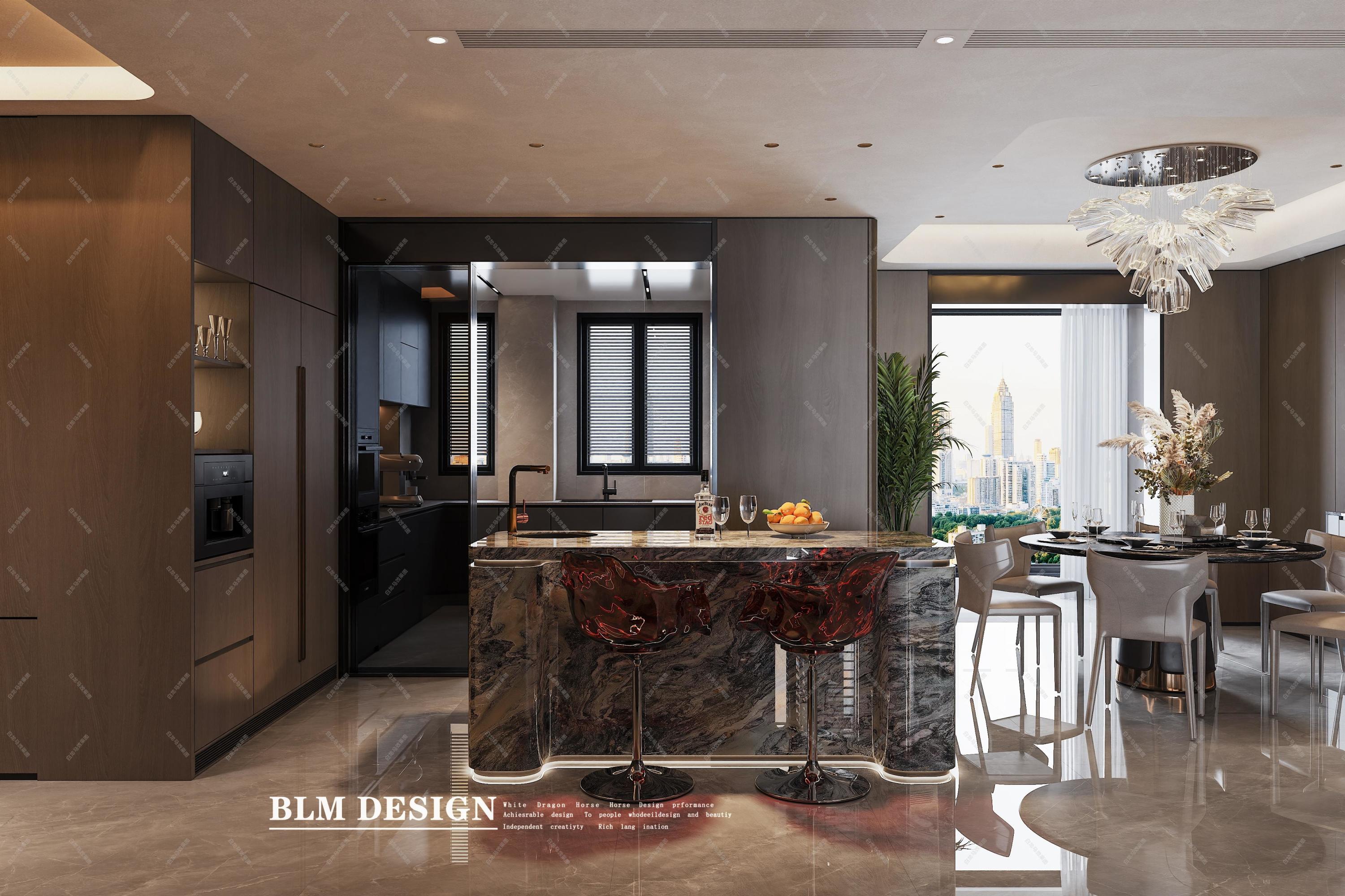 意式轻奢——白龙马效果图[ID: 116081679]_建e效果图