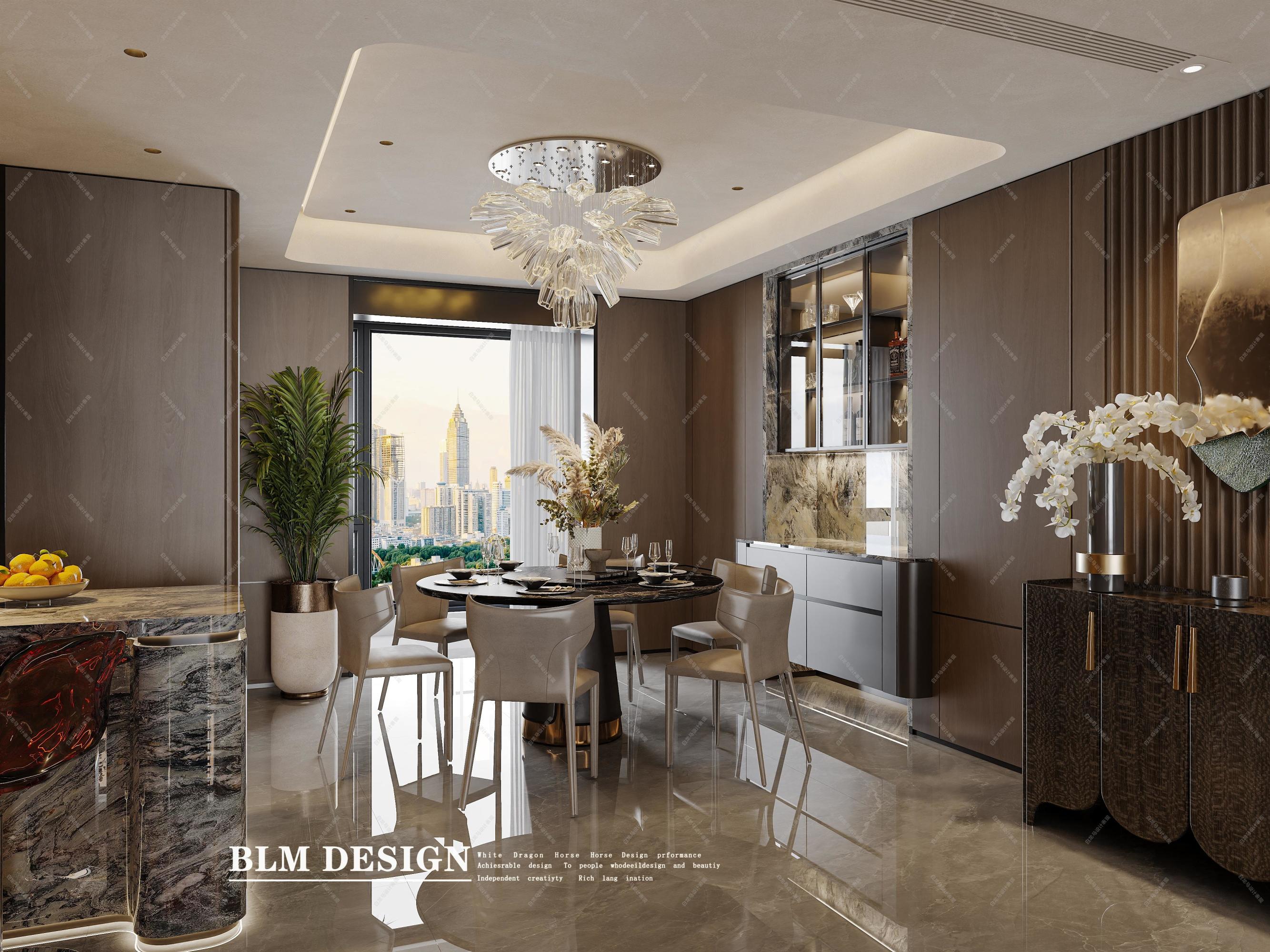 意式轻奢——白龙马效果图[ID: 116081888]_建e效果图