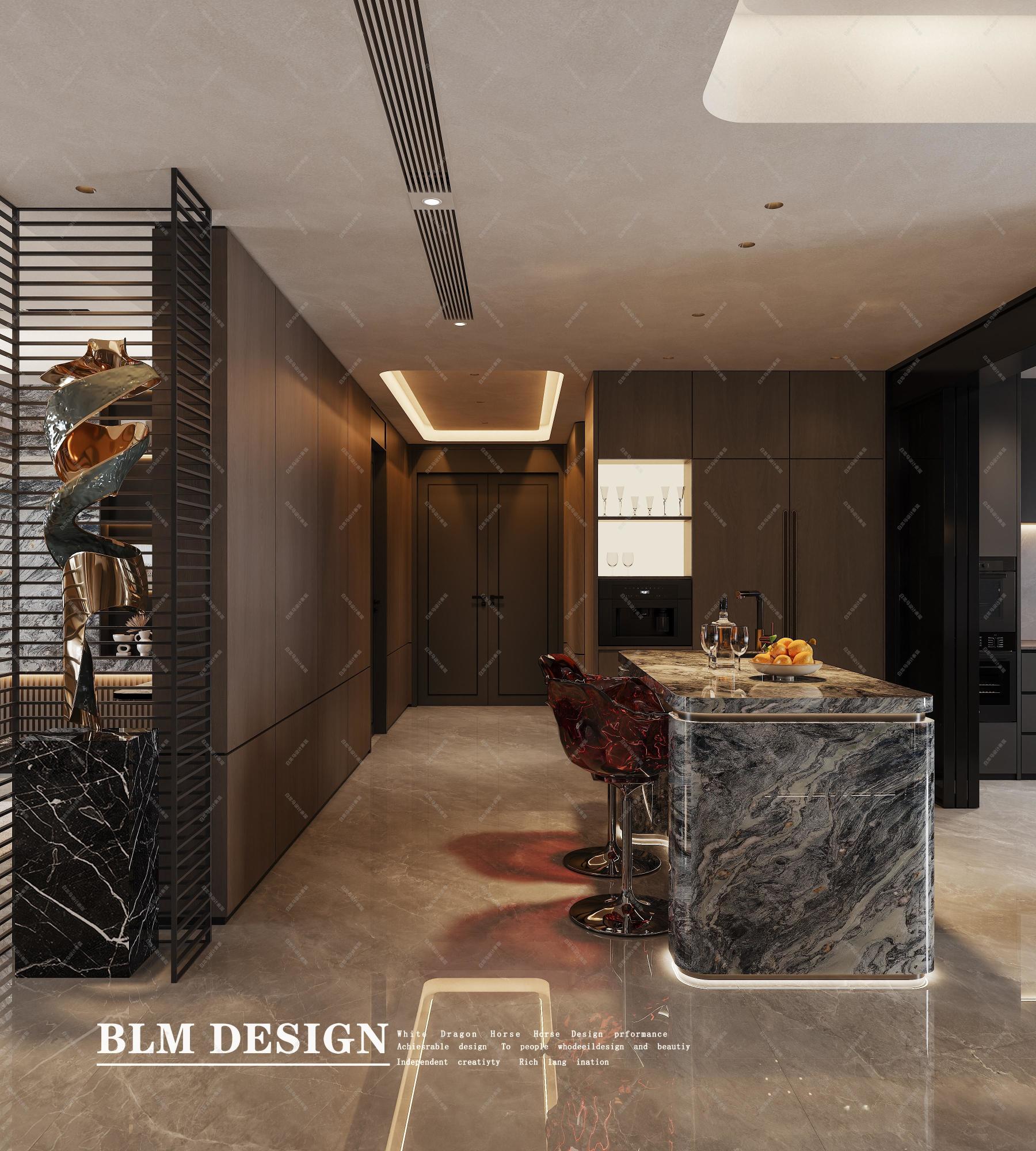 意式轻奢——白龙马效果图[ID: 116081888]_建e效果图