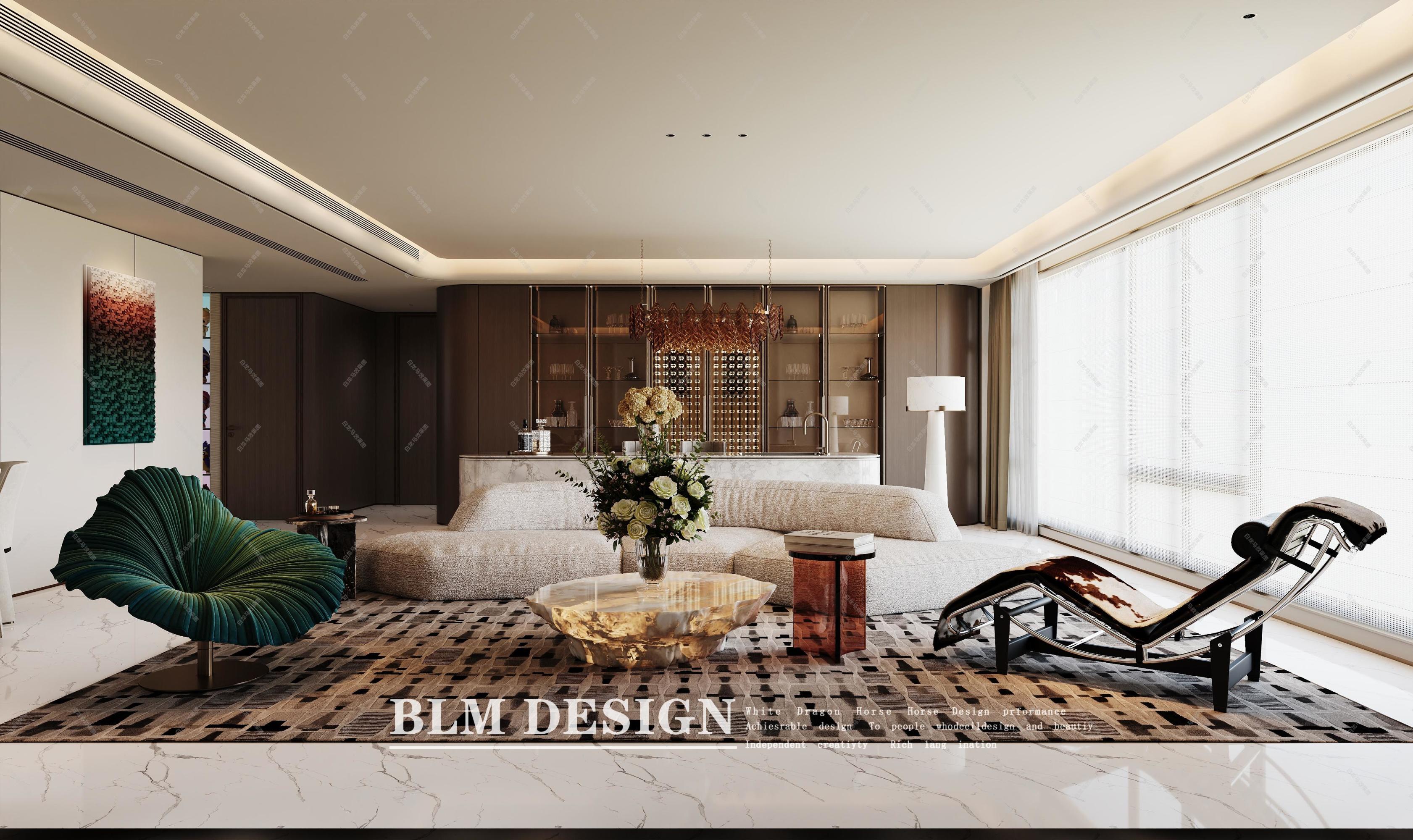 轻奢——白龙马效果图[ID: 116081810]_建e效果图