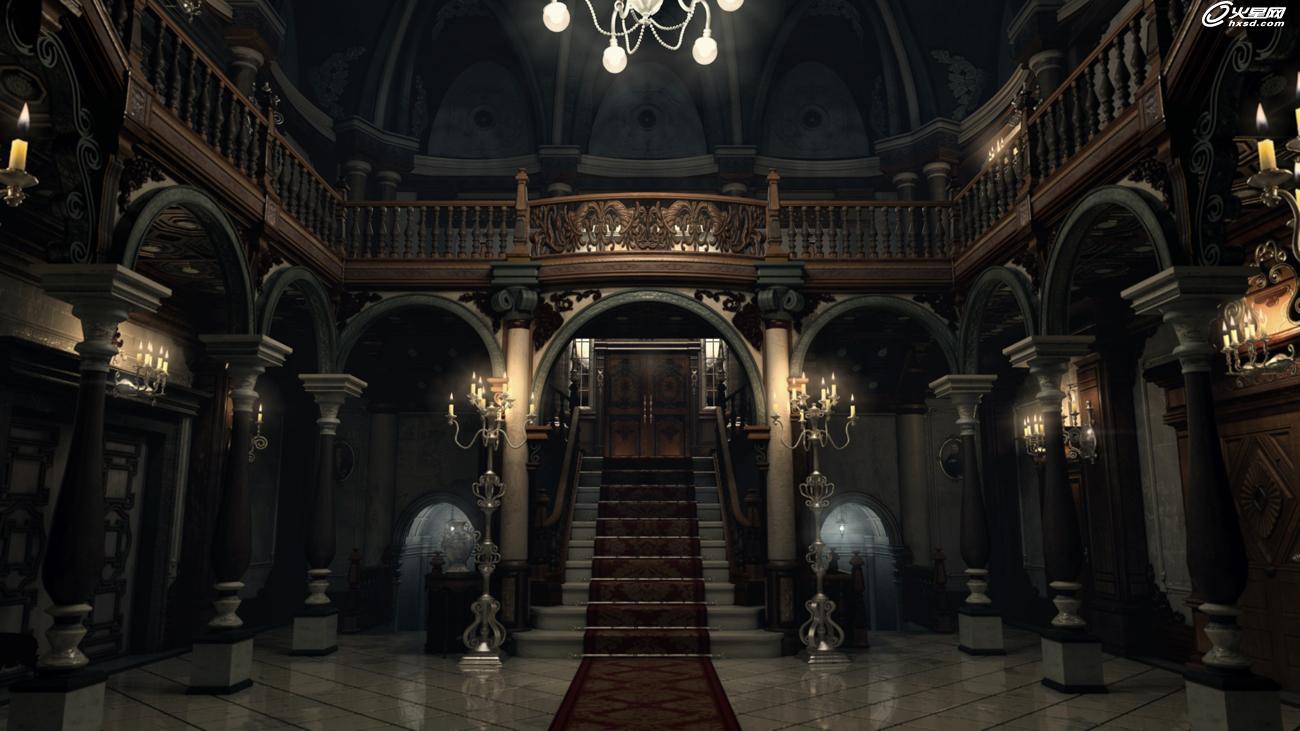 《生化危机1》玄关场景渲染全解析