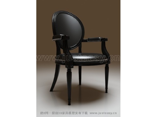 现代欧式餐椅3d模型