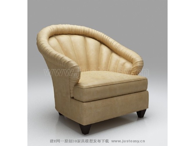 现代休闲椅3d模型