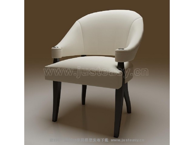 现代单人椅3d模型