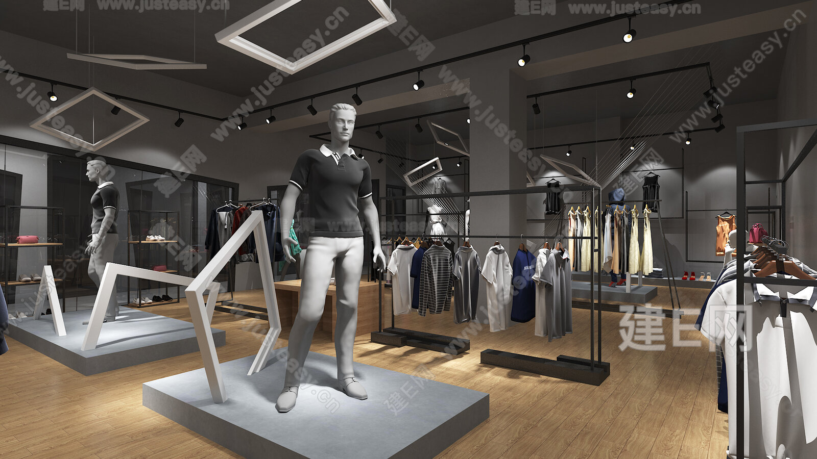 服装店展厅3d模型