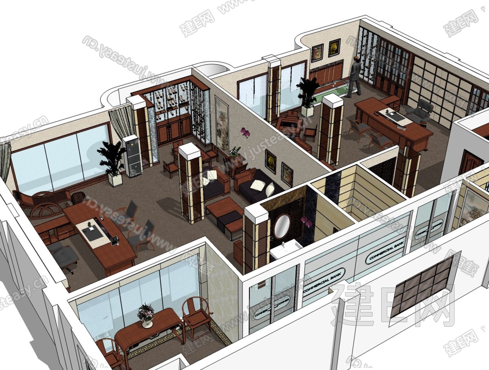 sketchup平面图-千图网