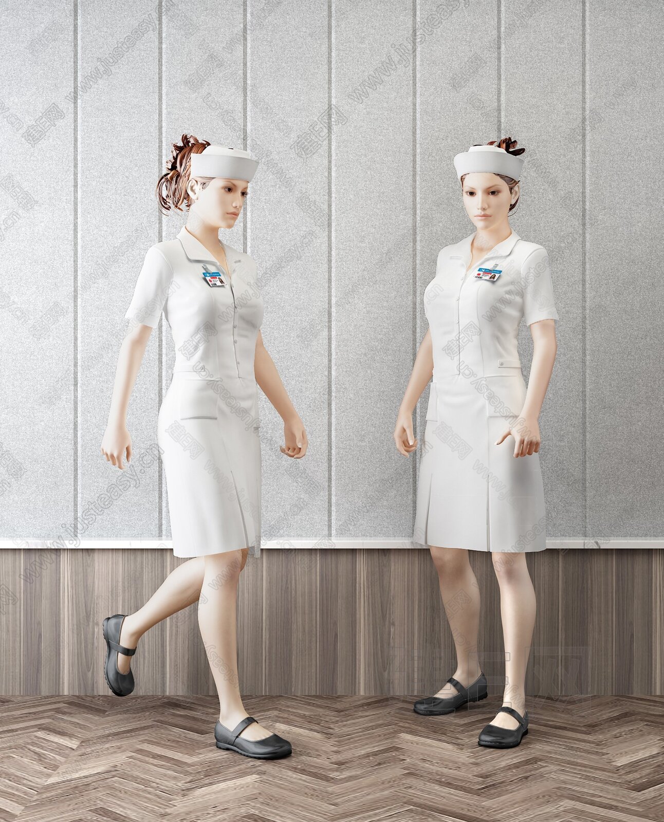 护士3d模型下载