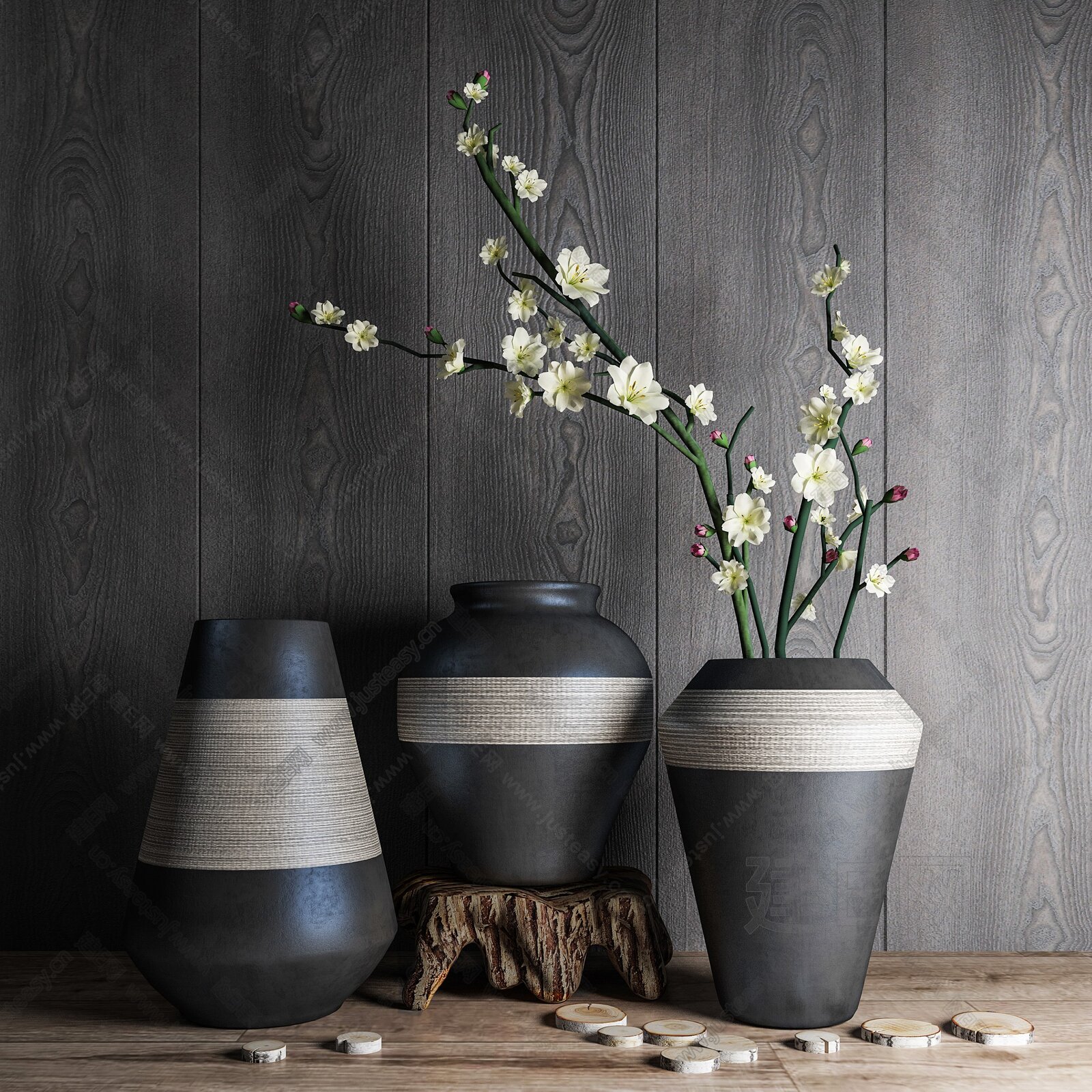 新中式花瓶组合