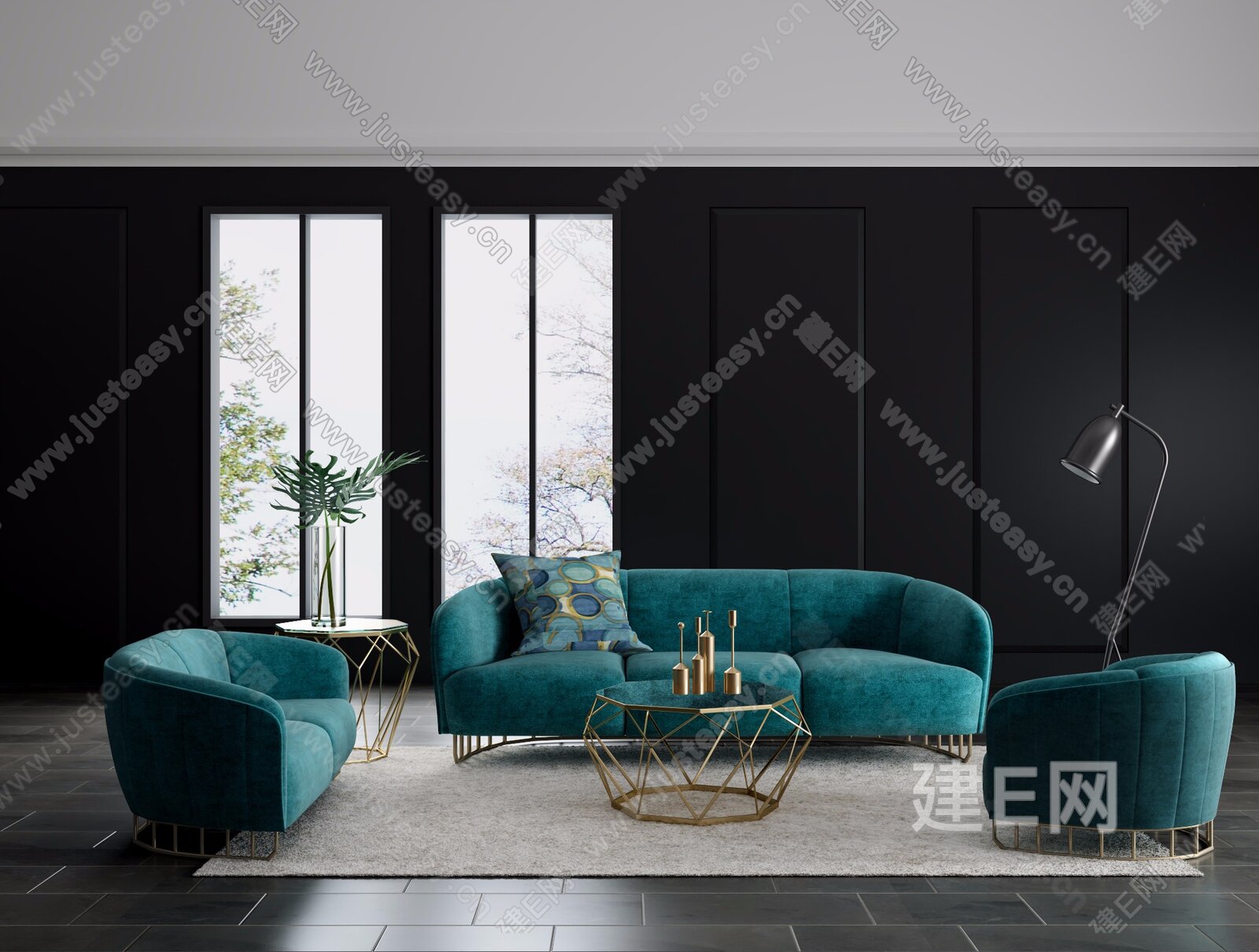 优梵艺术 现代奢侈客厅单人沙发-单人沙发-2021美间（软装设计采购助手）