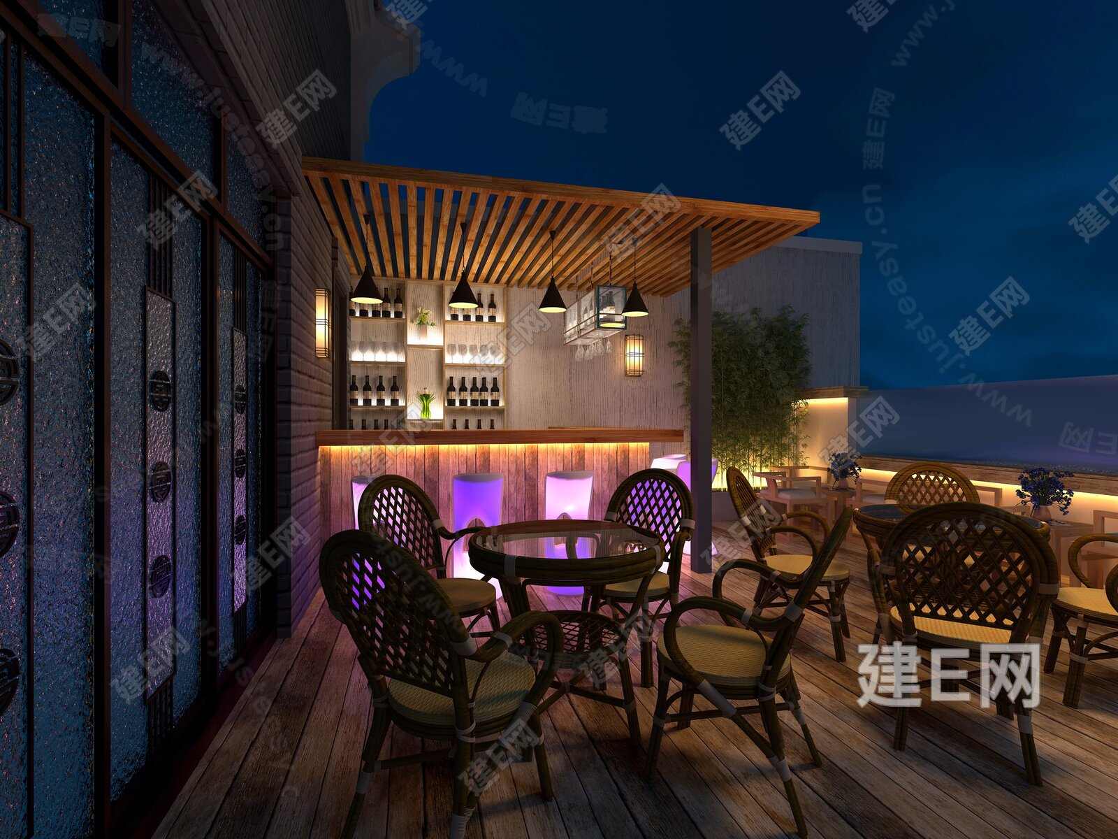 露营风咖啡 酒吧3d模型下载_ID14014508_3dmax免费模型-欧模网