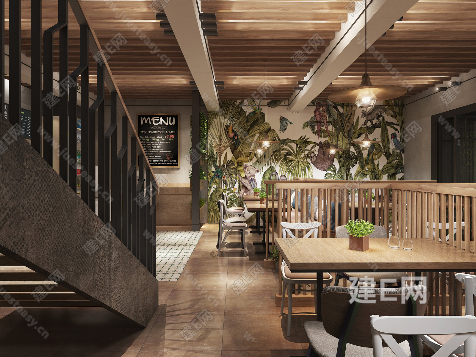 东南亚烤鱼店门头室内