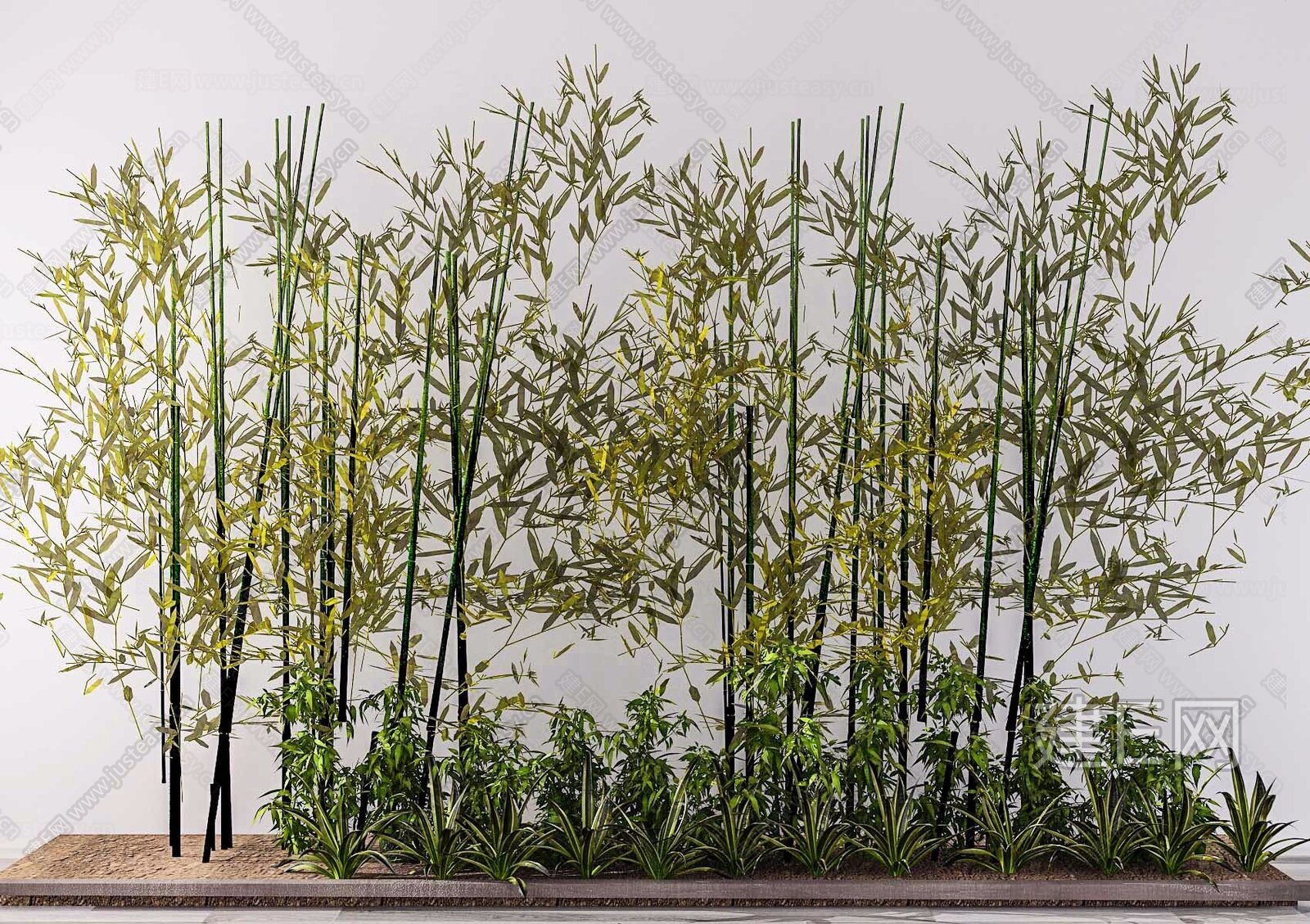 新中式竹子组合