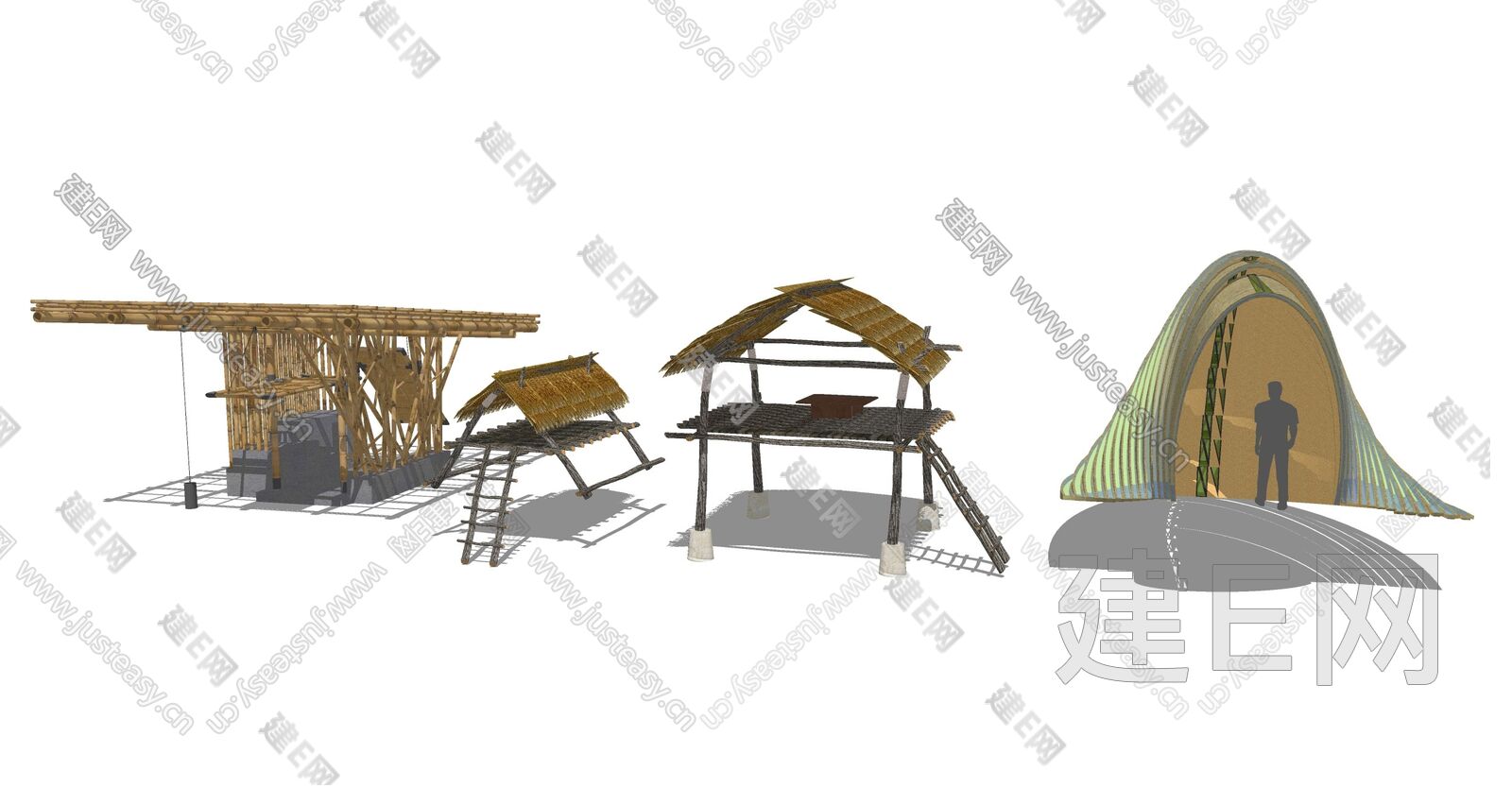 创意模型DIY，教你学会用木竹制作“房屋模型”的方法_哔哩哔哩_bilibili