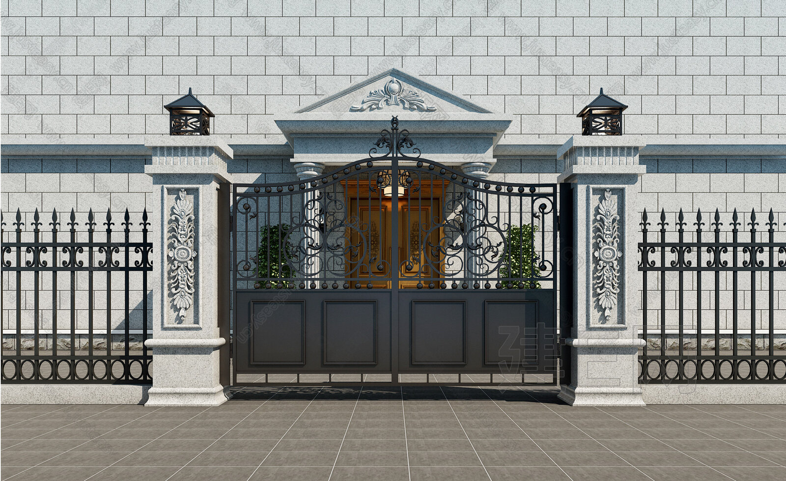 简欧别墅大门
