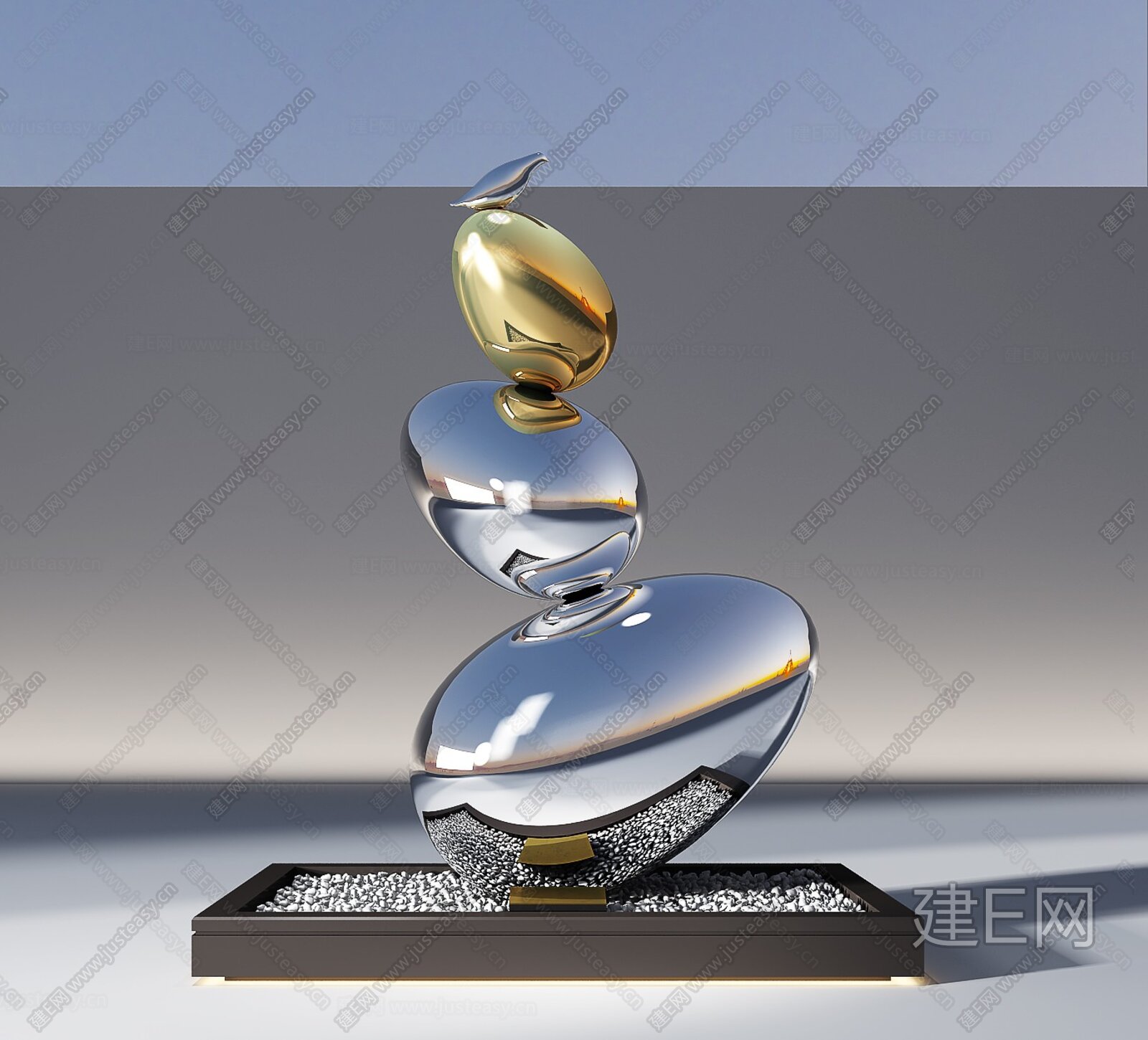 现代雕塑3d模型
