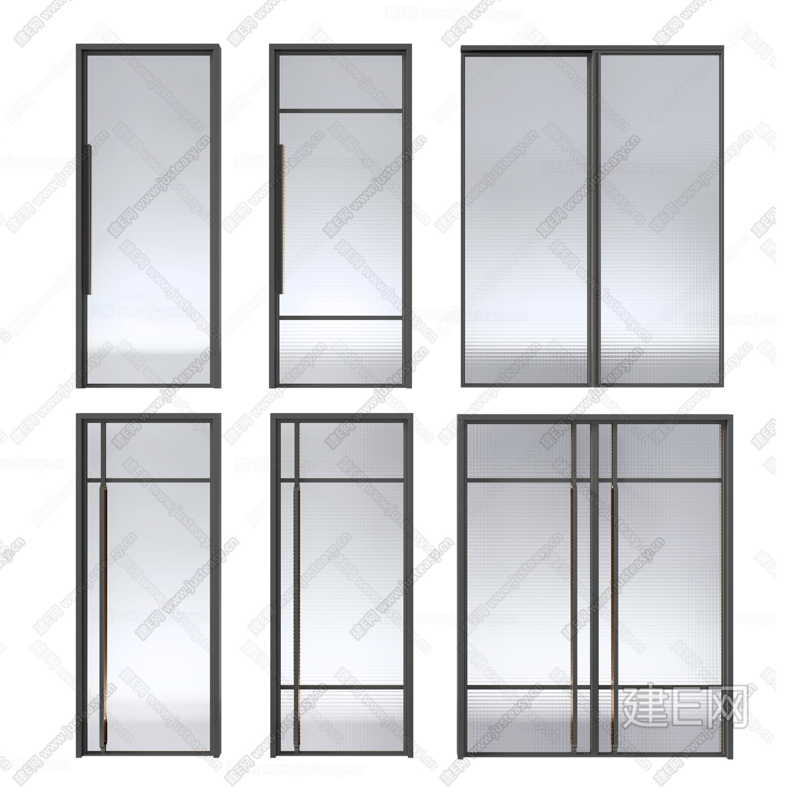 【现代玻璃移门3d模型】建E网_现代玻璃移门3d模型下载[ID:103499632]_打造3d现代玻璃移门模型免费下载平台