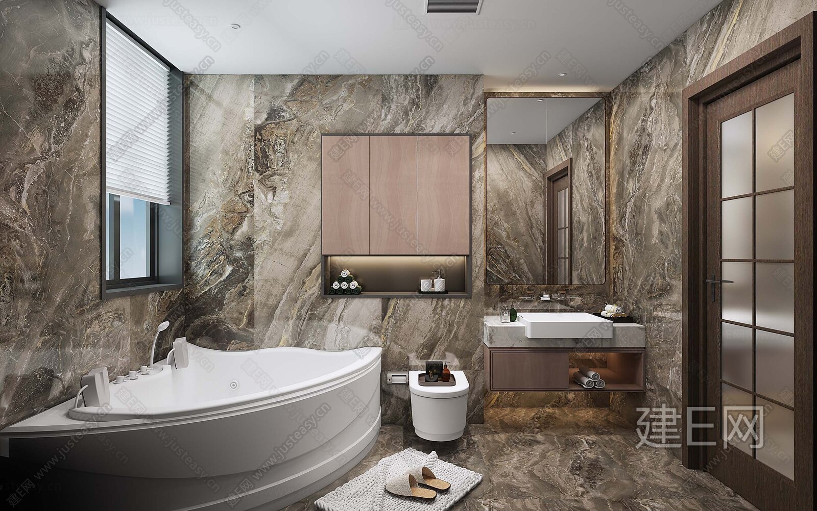 模型_3d现代浴室模型下载_3d现代浴室max模型免费下载_建e室内设计网