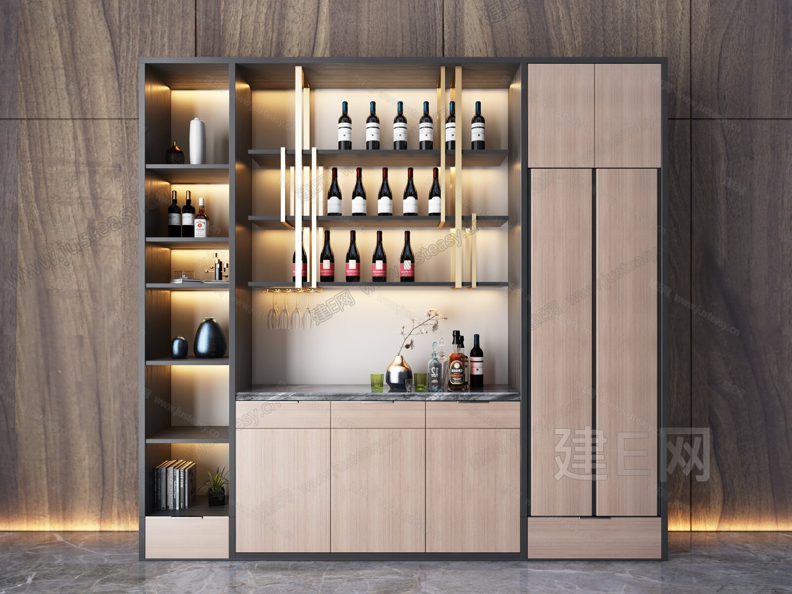 现代酒柜