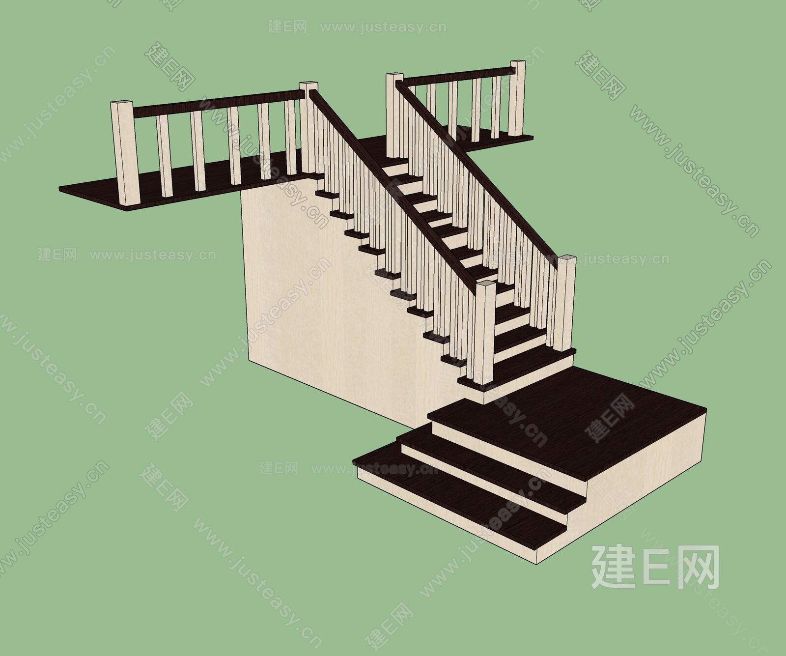 现代楼梯3d模型下载_3d现代楼梯模型下载_3d现代楼梯max模型免费下载_建E室内设计网