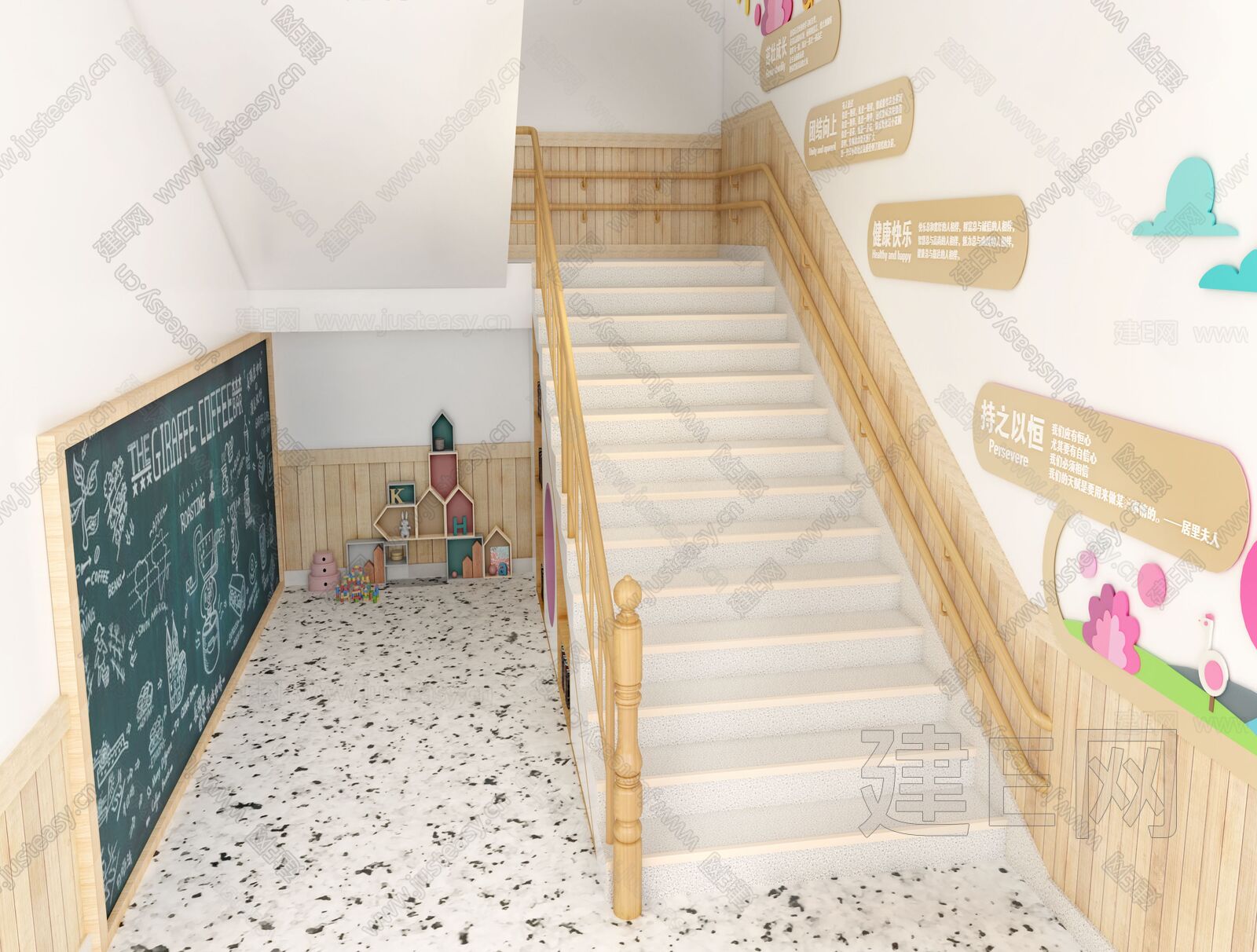 幼儿园楼梯装修效果图-家居美图_装一网装修效果图