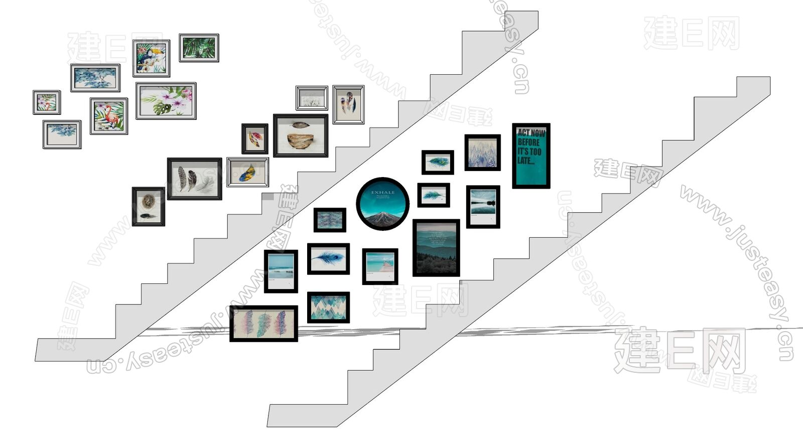 校园楼梯文化墙|空间|家装设计|皮卡丘TANG - 原创作品 - 站酷 (ZCOOL)